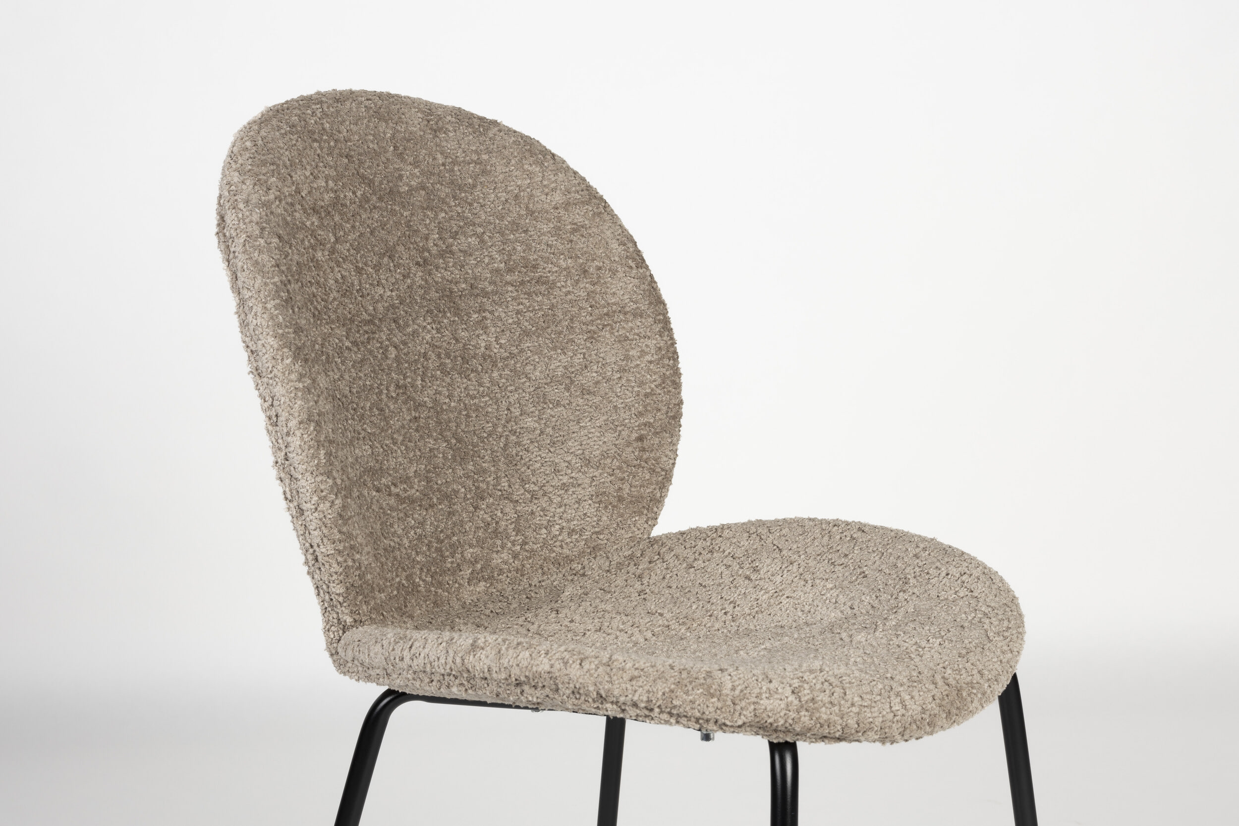 Zuiver Eetkamerstoel 'Bonnet' Teddy, kleur Beige