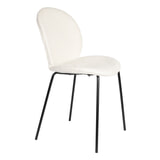 Zuiver Eetkamerstoel 'Bonnet' Teddy, kleur Off White