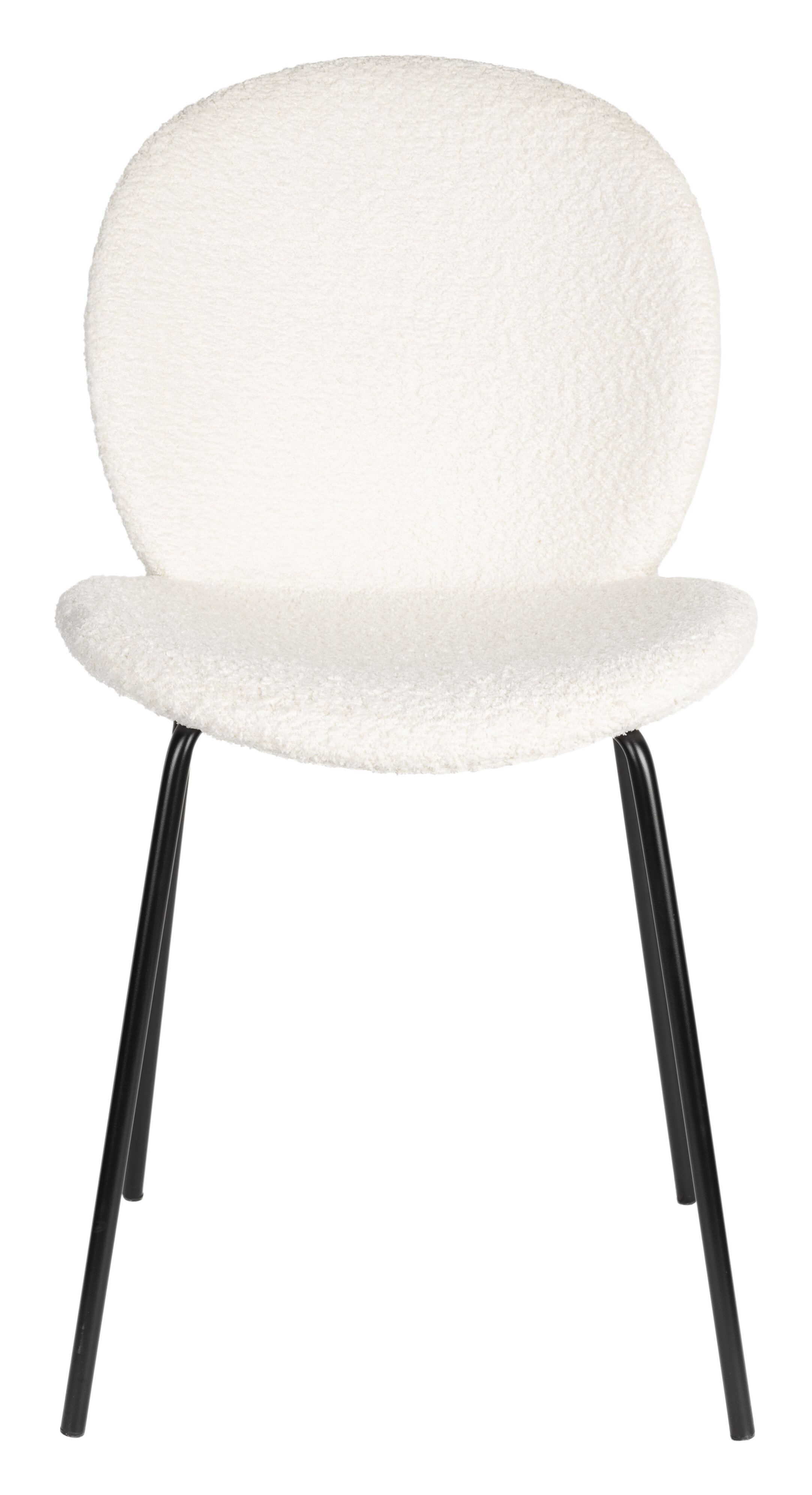 Zuiver Eetkamerstoel 'Bonnet' Teddy, kleur Off White