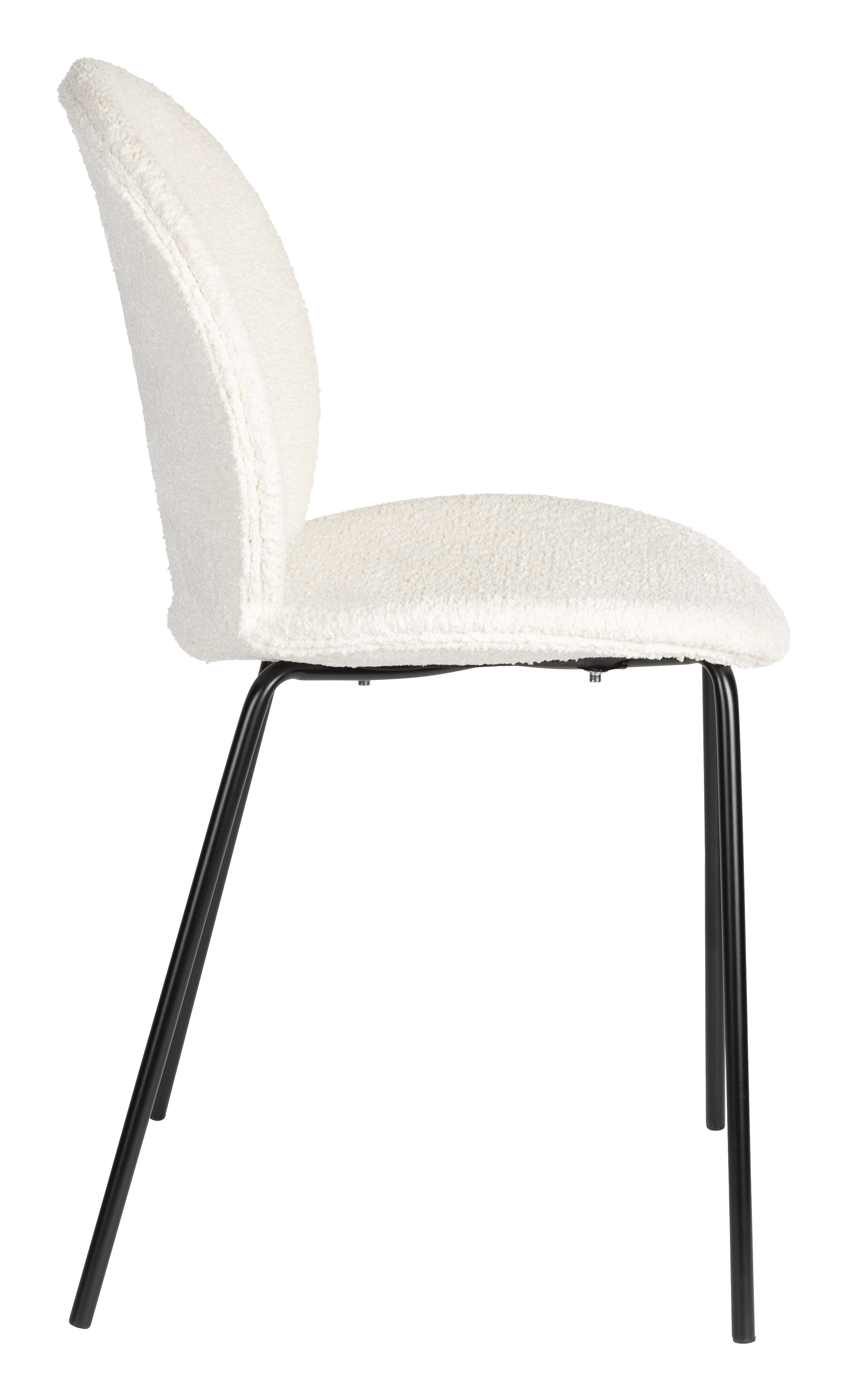 Zuiver Eetkamerstoel 'Bonnet' Teddy, kleur Off White
