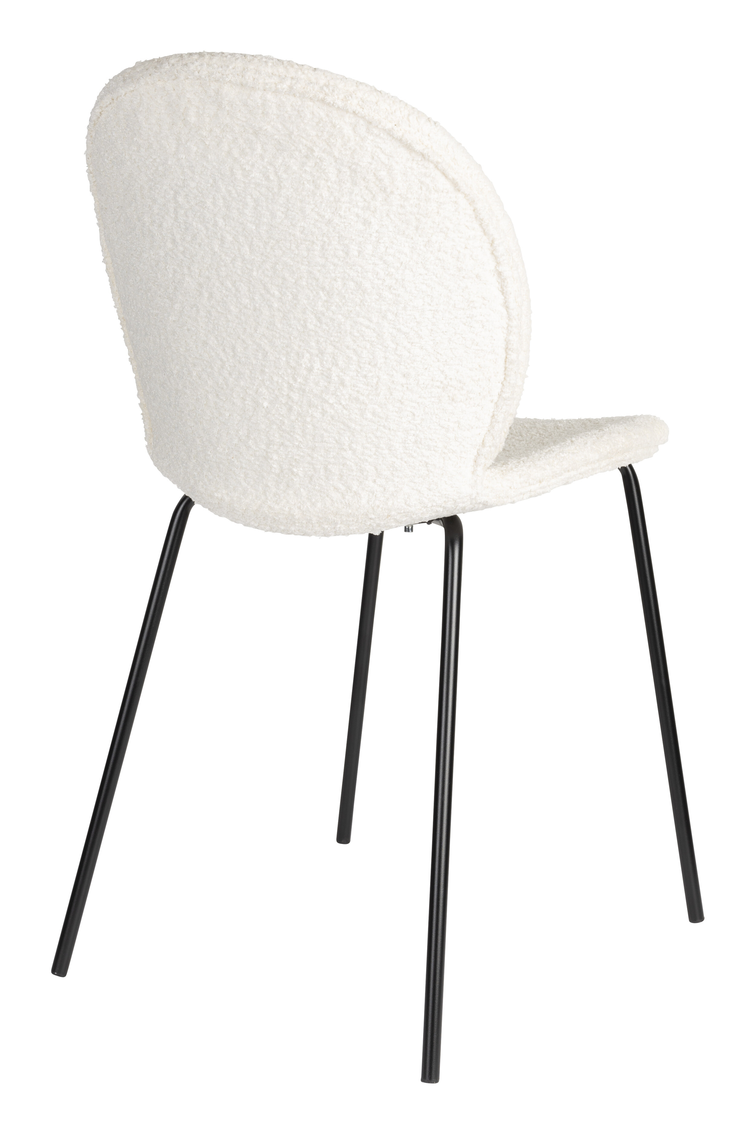 Zuiver Eetkamerstoel 'Bonnet' Teddy, kleur Off White