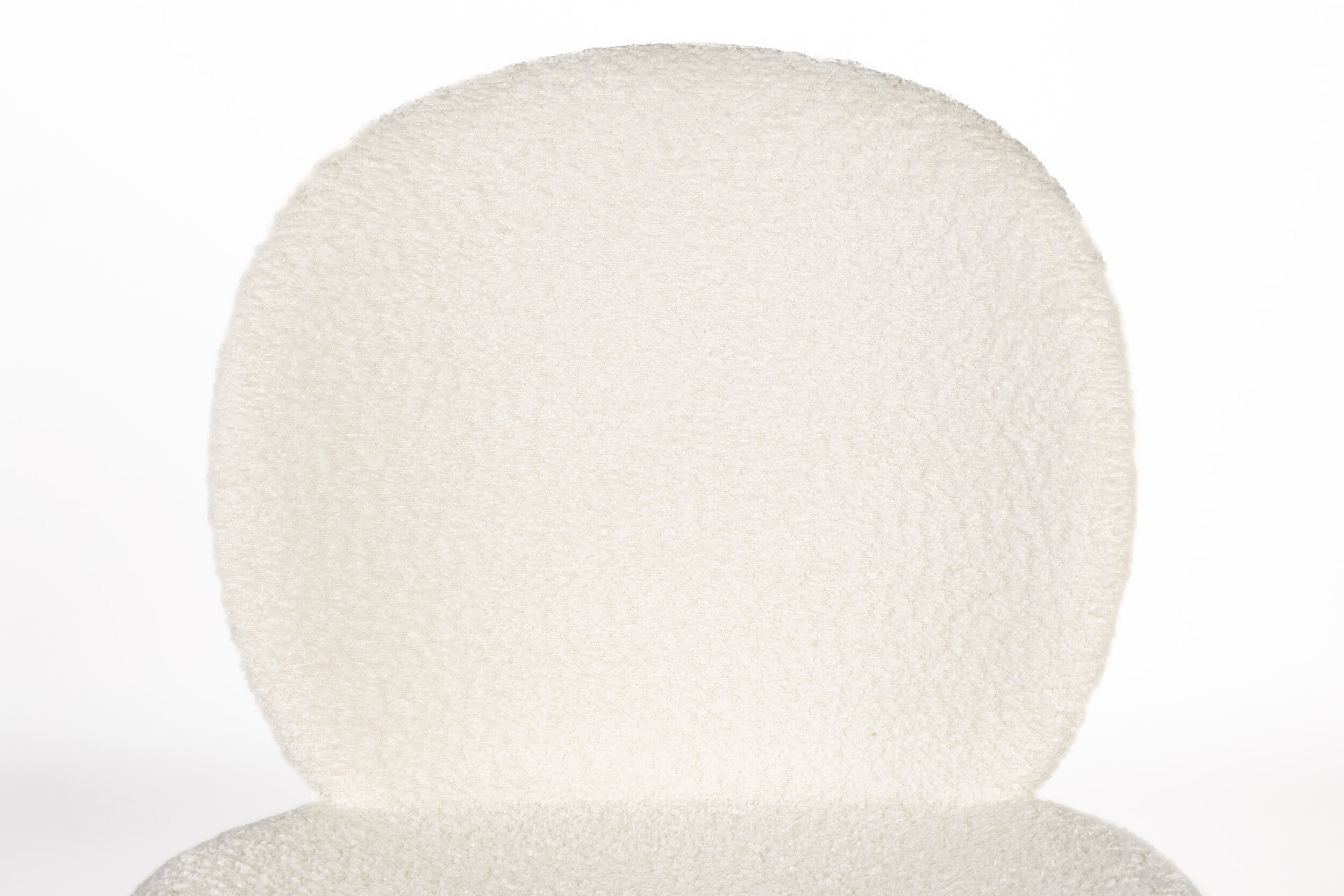 Zuiver Eetkamerstoel 'Bonnet' Teddy, kleur Off White