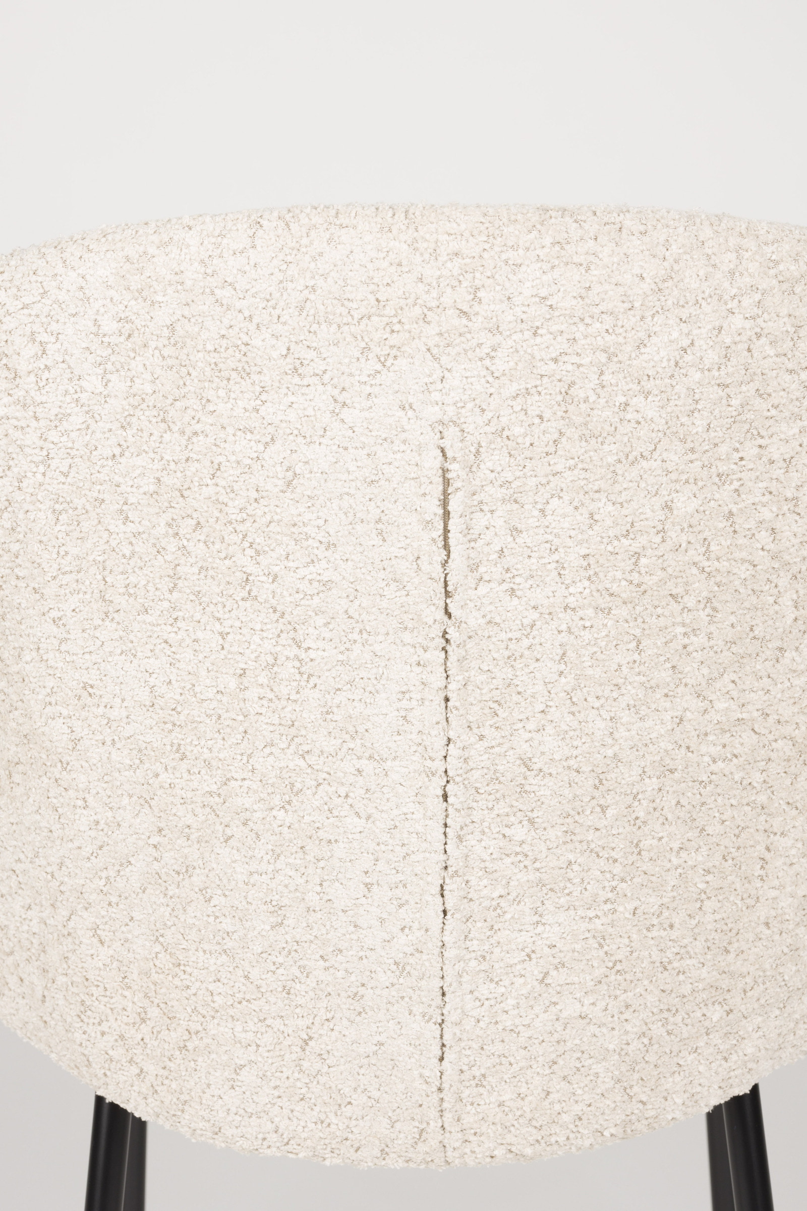 ZILT Eetkamerstoel 'Dondrea' Bouclé, kleur Off White