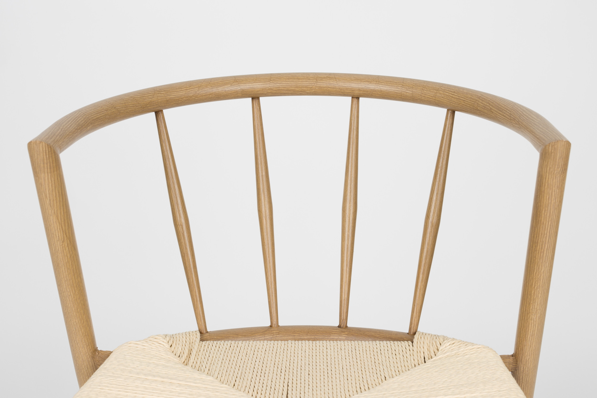 ZILT Eetkamerstoel 'Fraidy' Houtlook en rotan