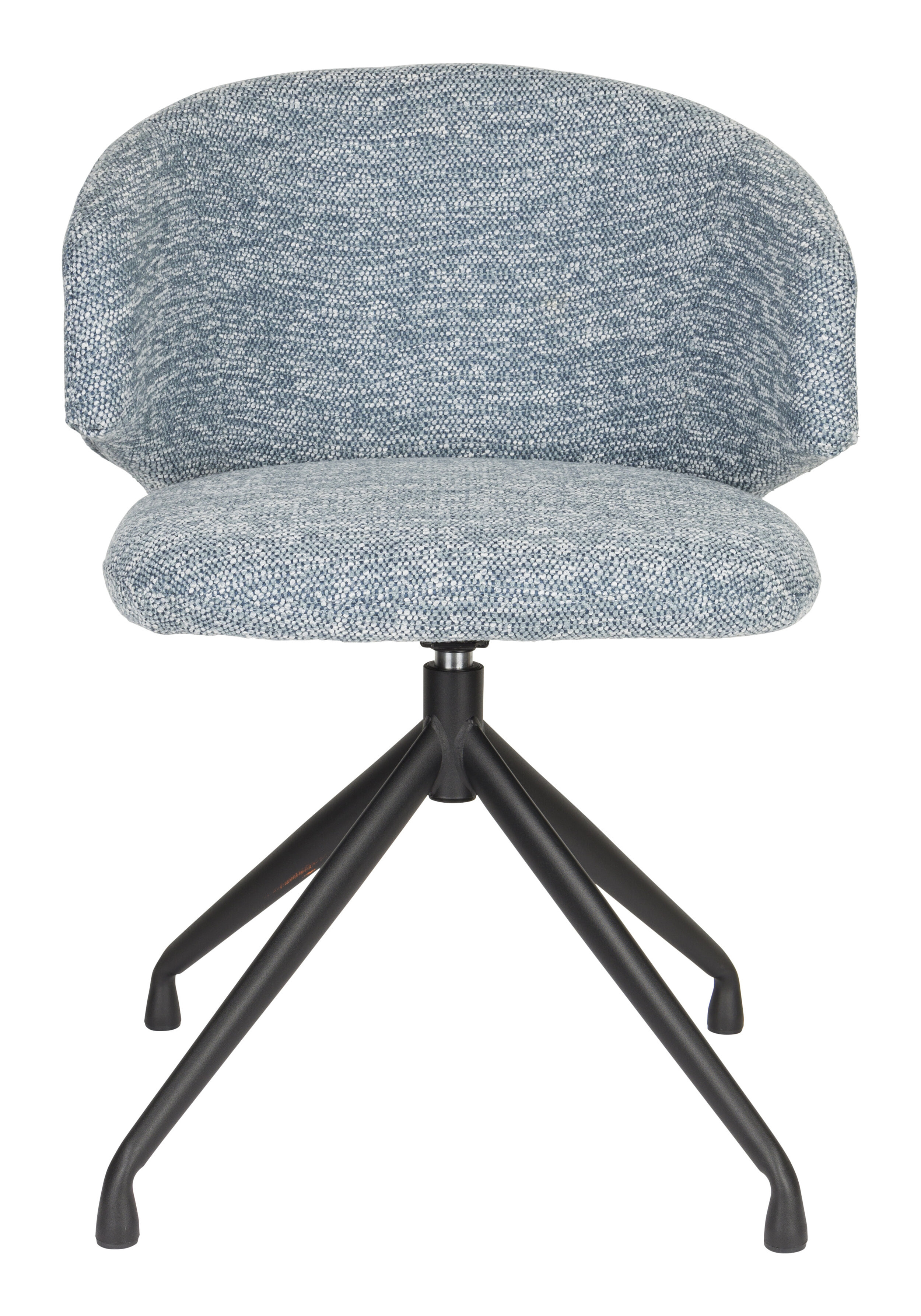 ZILT Draaibare Eetkamerstoel 'Mikea' Draaibaar, kleur Blauw