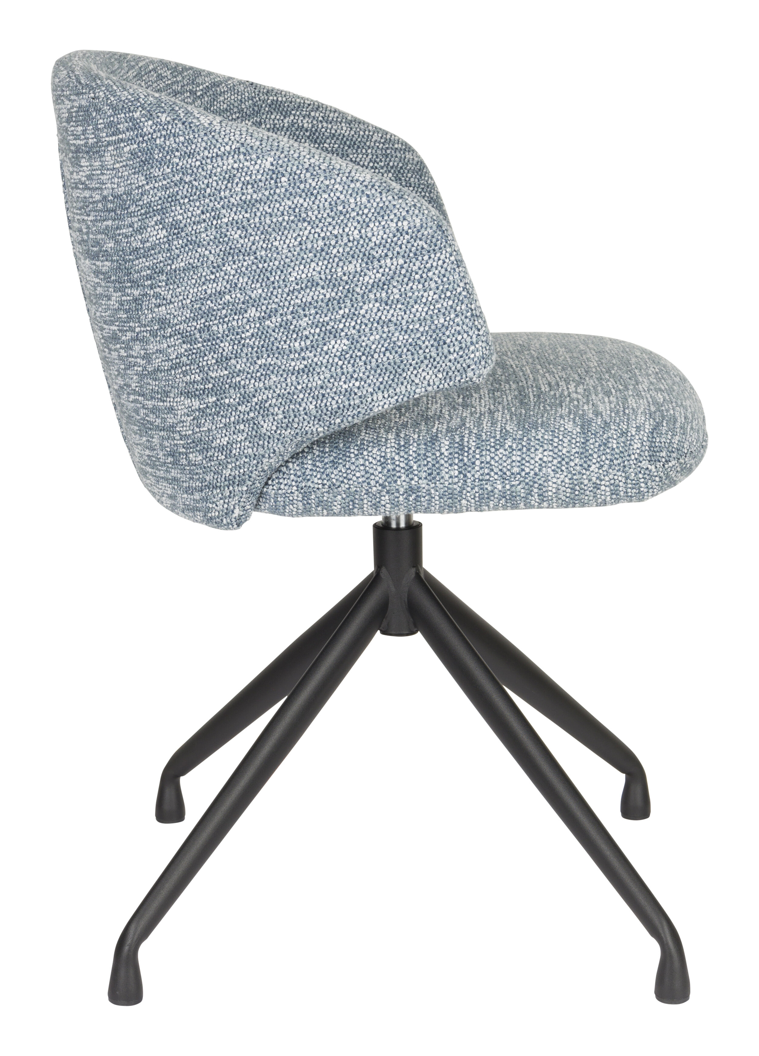 ZILT Draaibare Eetkamerstoel 'Mikea' Draaibaar, kleur Blauw