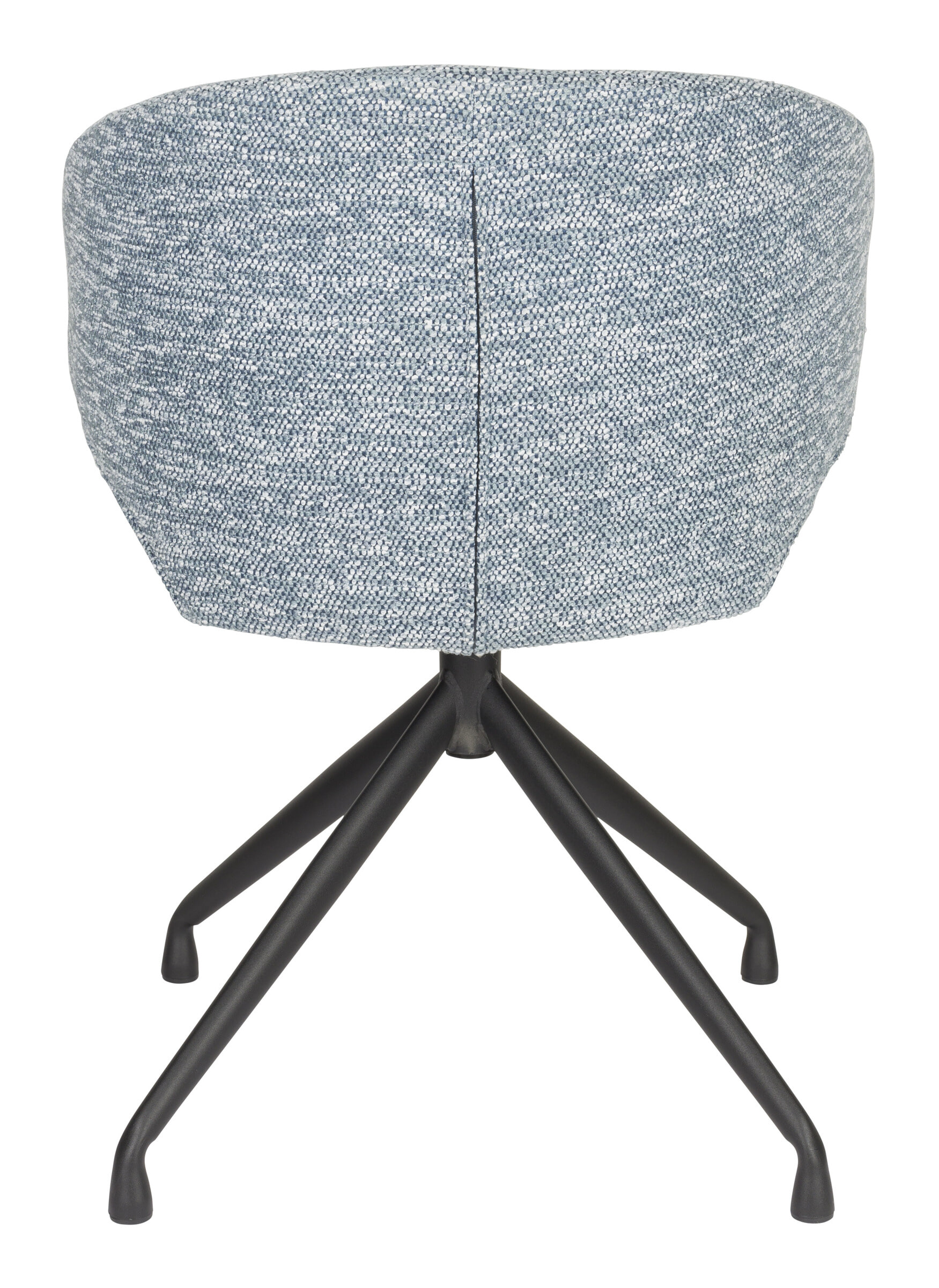 ZILT Draaibare Eetkamerstoel 'Mikea' Draaibaar, kleur Blauw