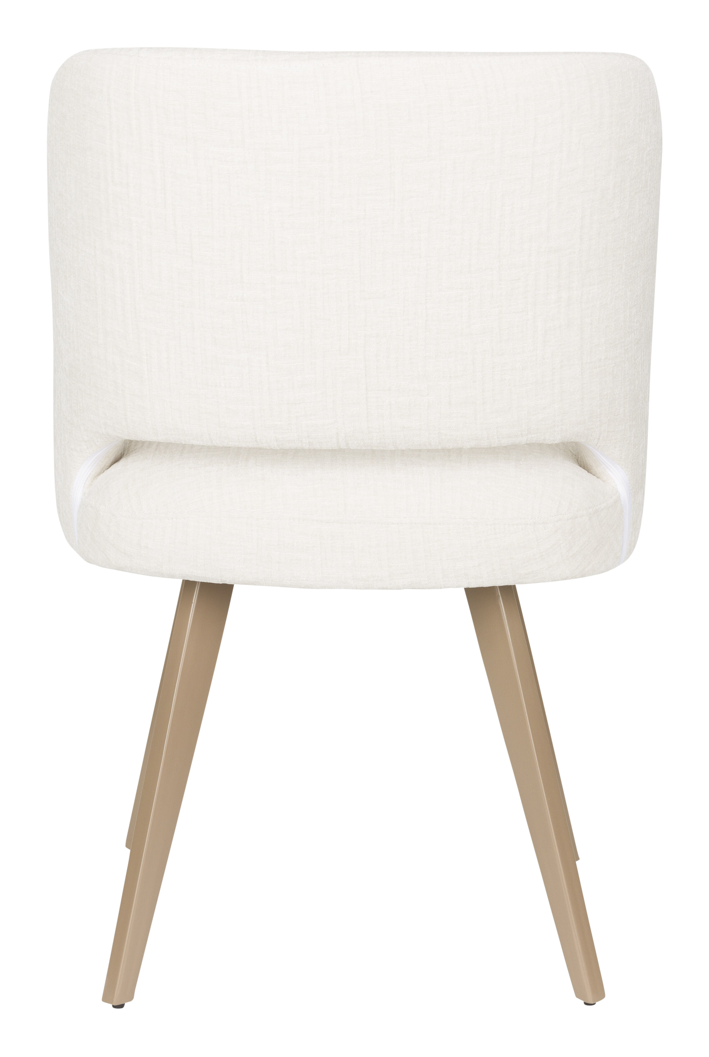 ZILT Eetkamerstoel 'Tanesha' Chenille, kleur Wit