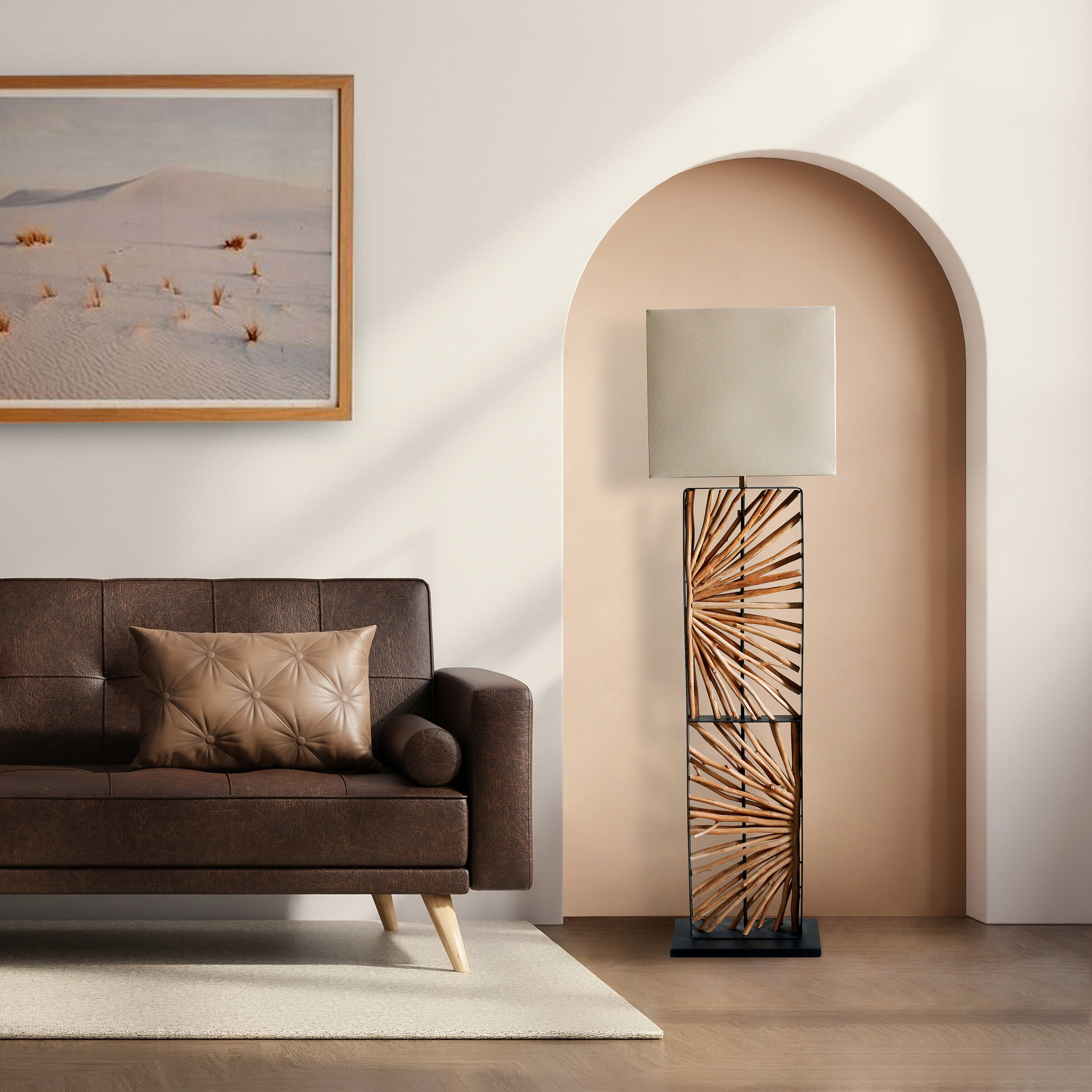 Artistiq Vloerlamp 'Markeda' 165cm hoog