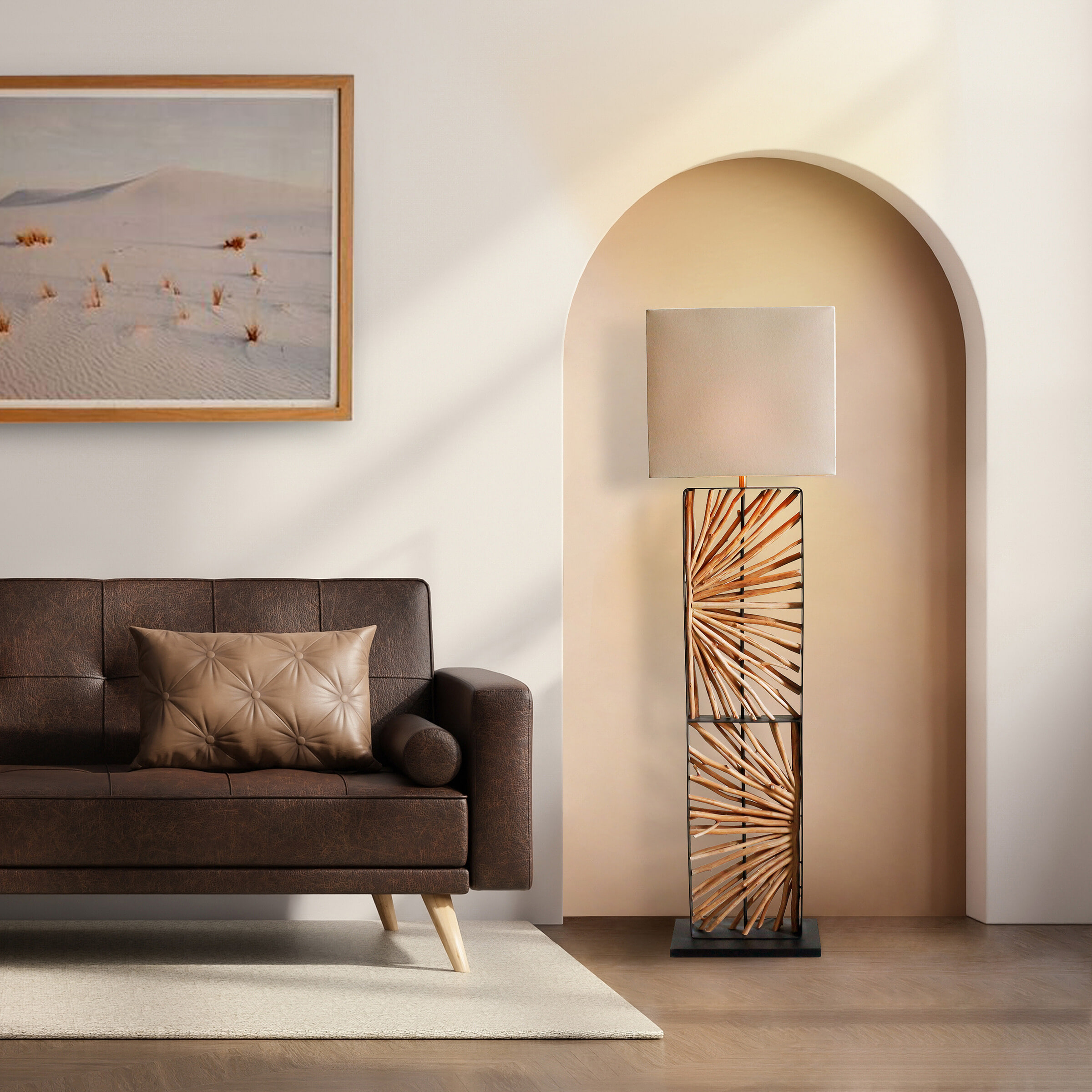 Artistiq Vloerlamp 'Markeda' 165cm hoog