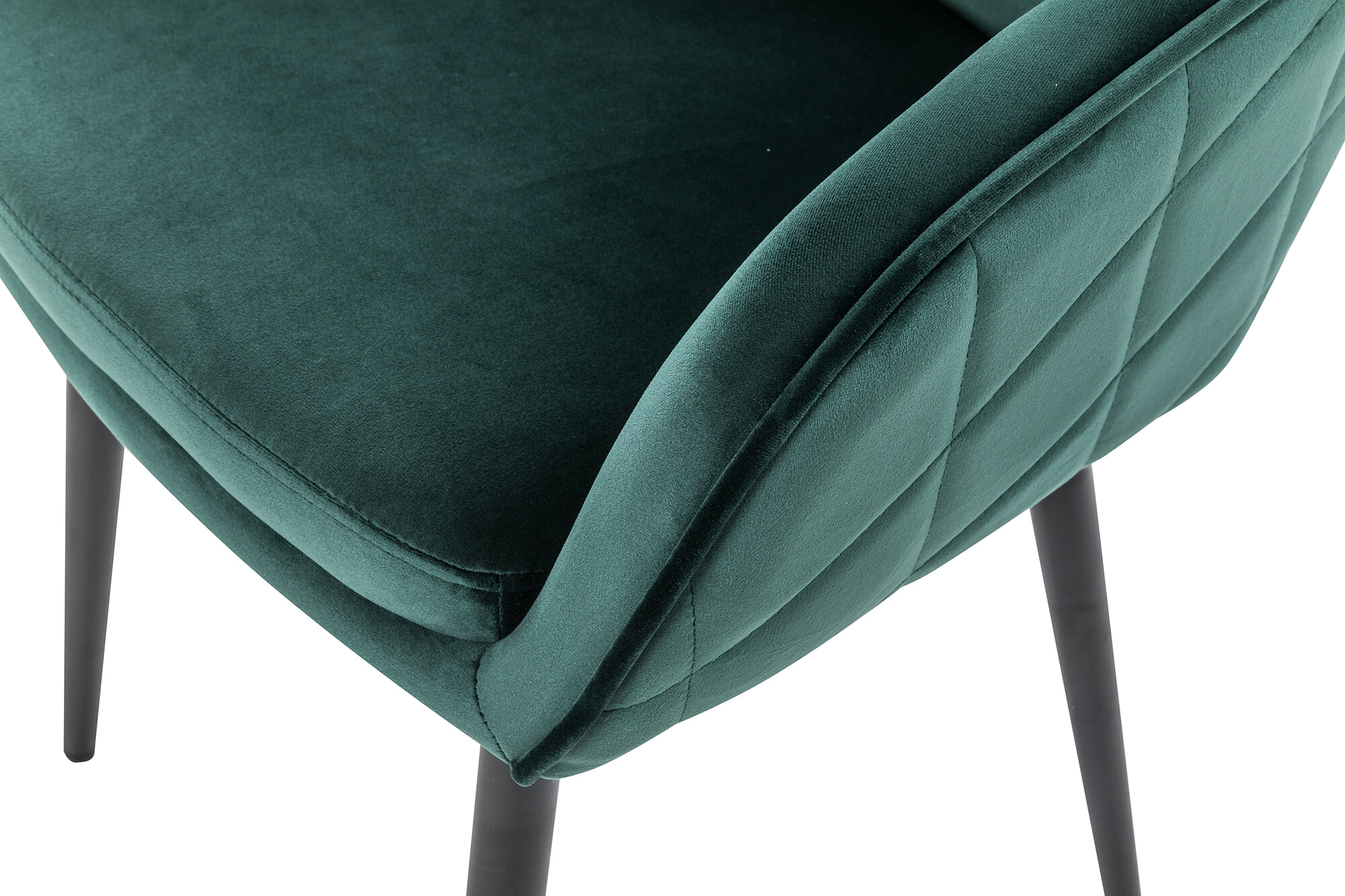 Artistiq Eetkamerstoel 'Juna' Velvet, kleur Groen