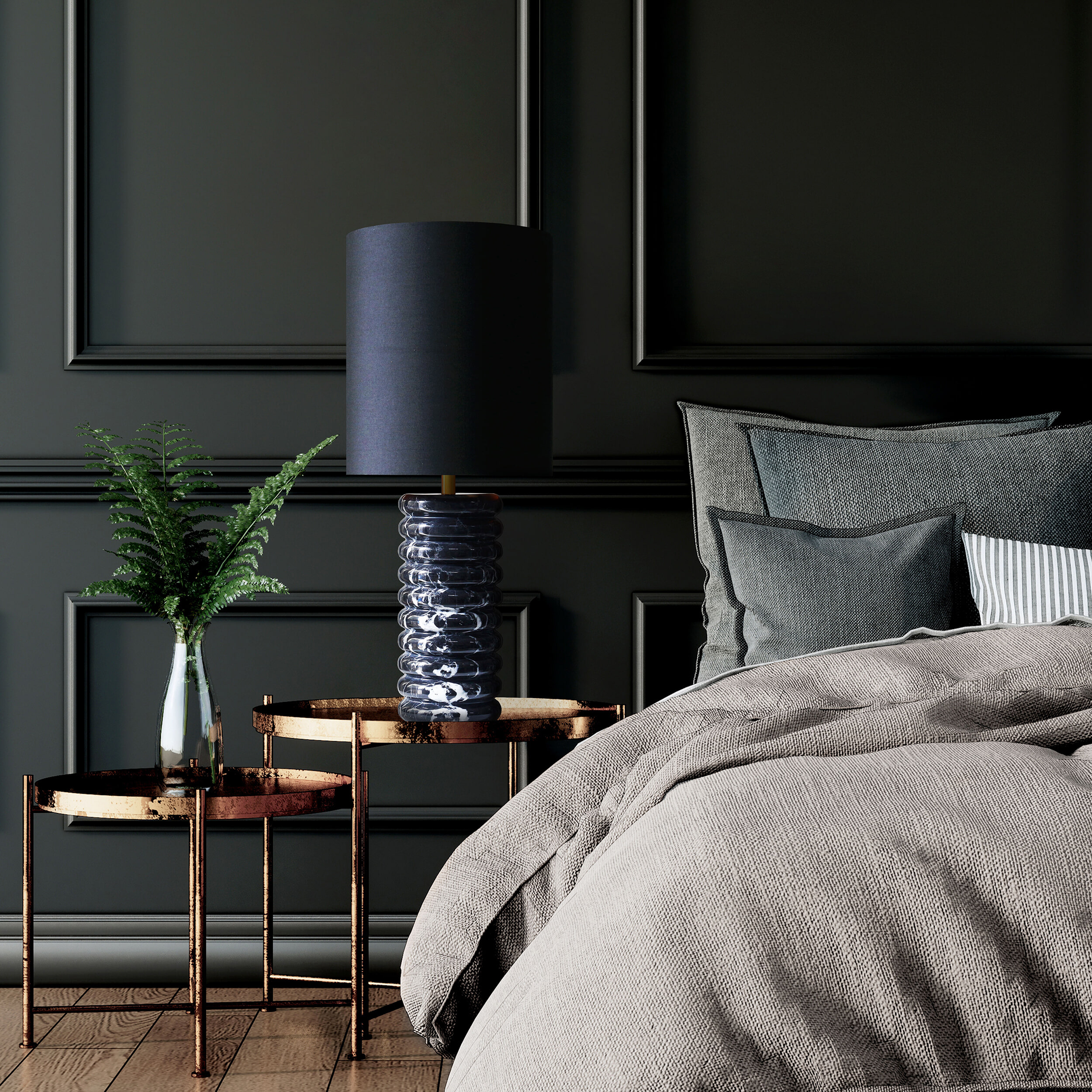 Artistiq Tafellamp Rosann Marmer - zwart