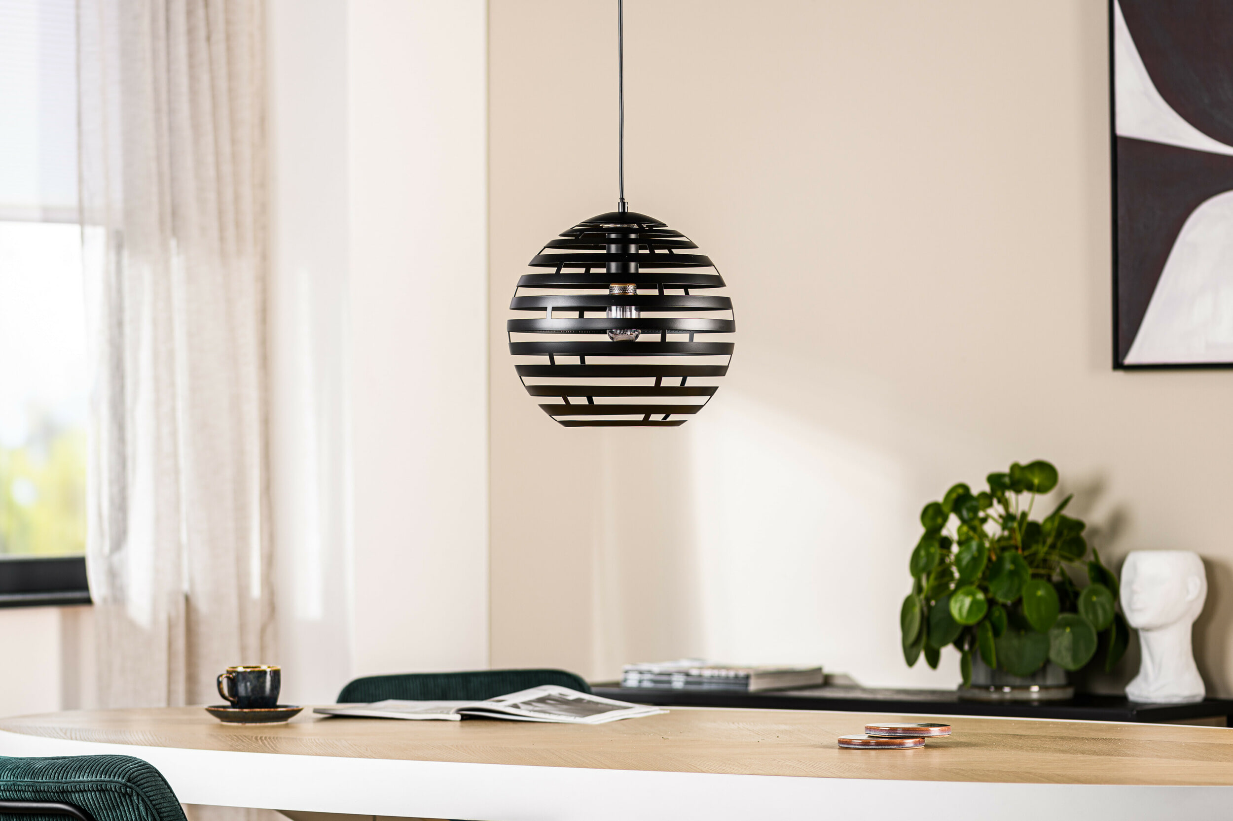 BASE Hanglamp 'Bonnie' 30cm, kleur Zwart