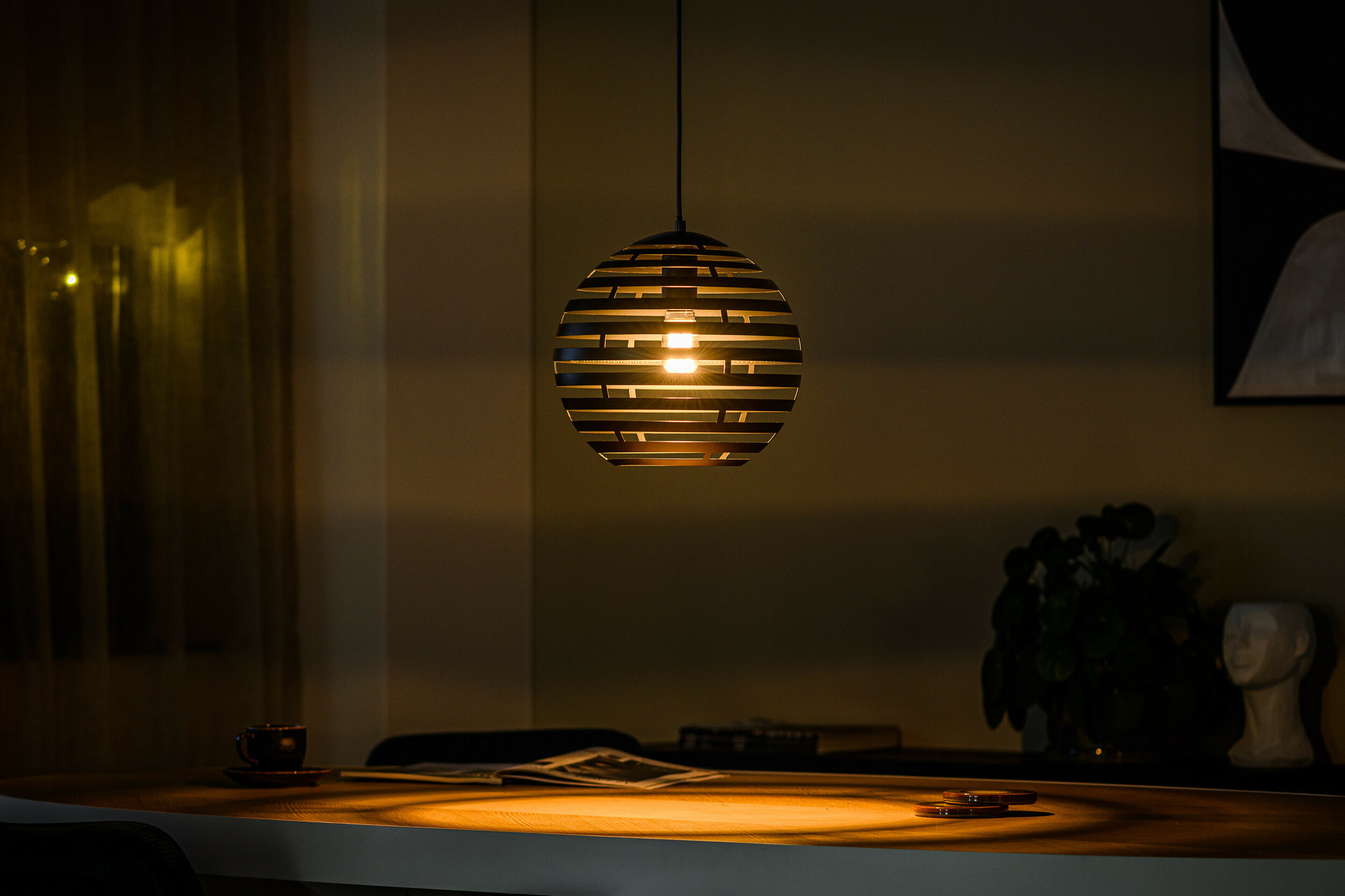 BASE Hanglamp 'Bonnie' 30cm, kleur Zwart