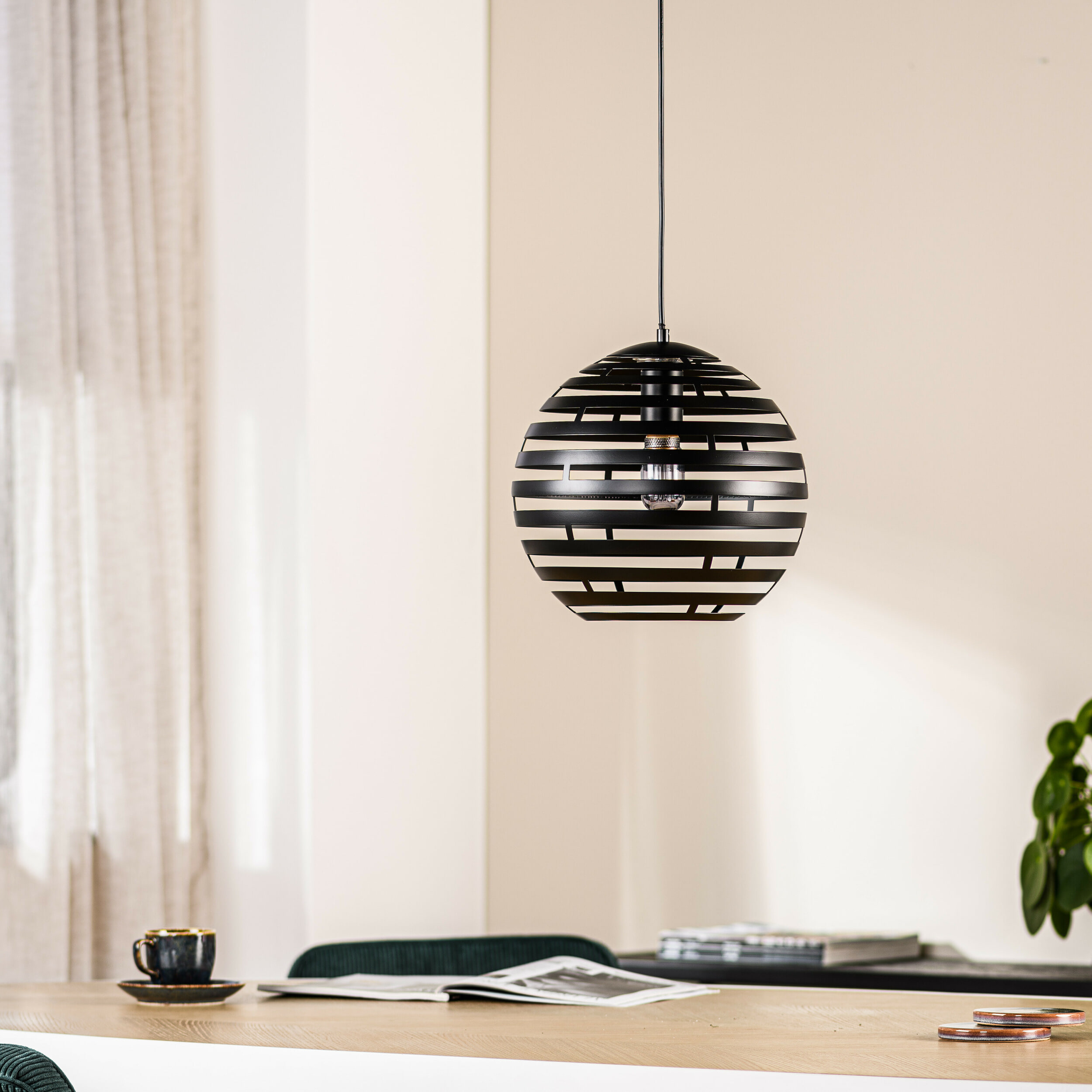 BASE Hanglamp 'Bonnie' 30cm, kleur Zwart