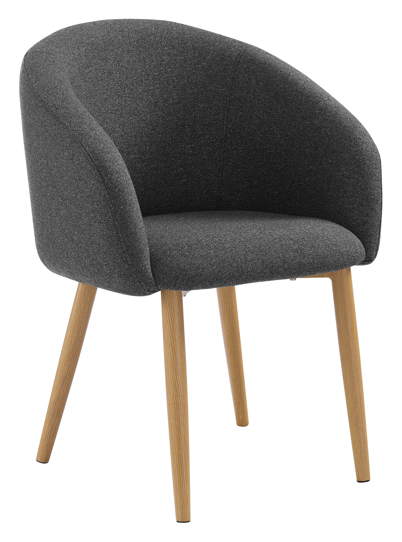 Artistiq Eetkamerstoel 'Espen' Structuurstof, kleur Antraciet