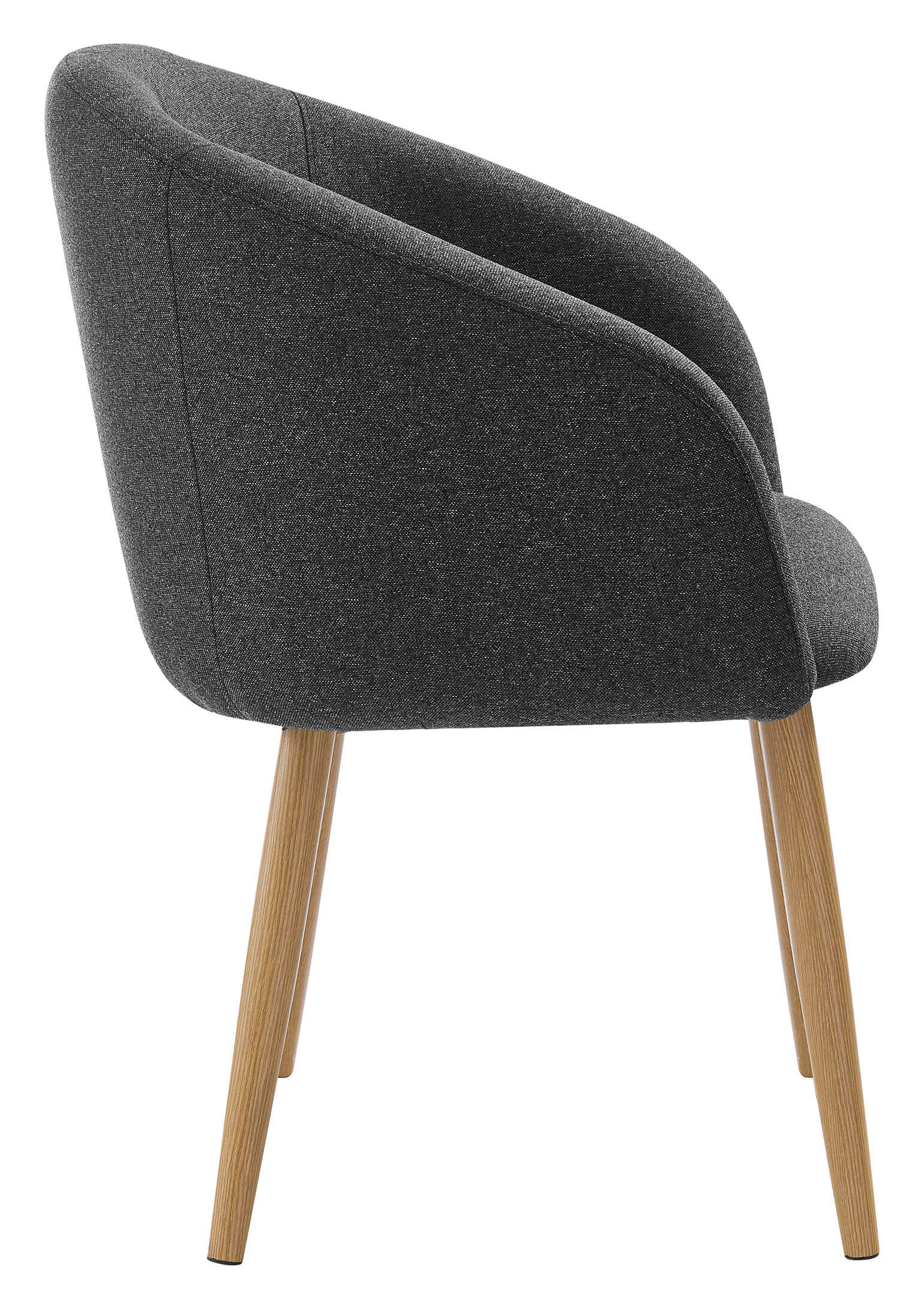 Artistiq Eetkamerstoel 'Espen' Structuurstof, kleur Antraciet