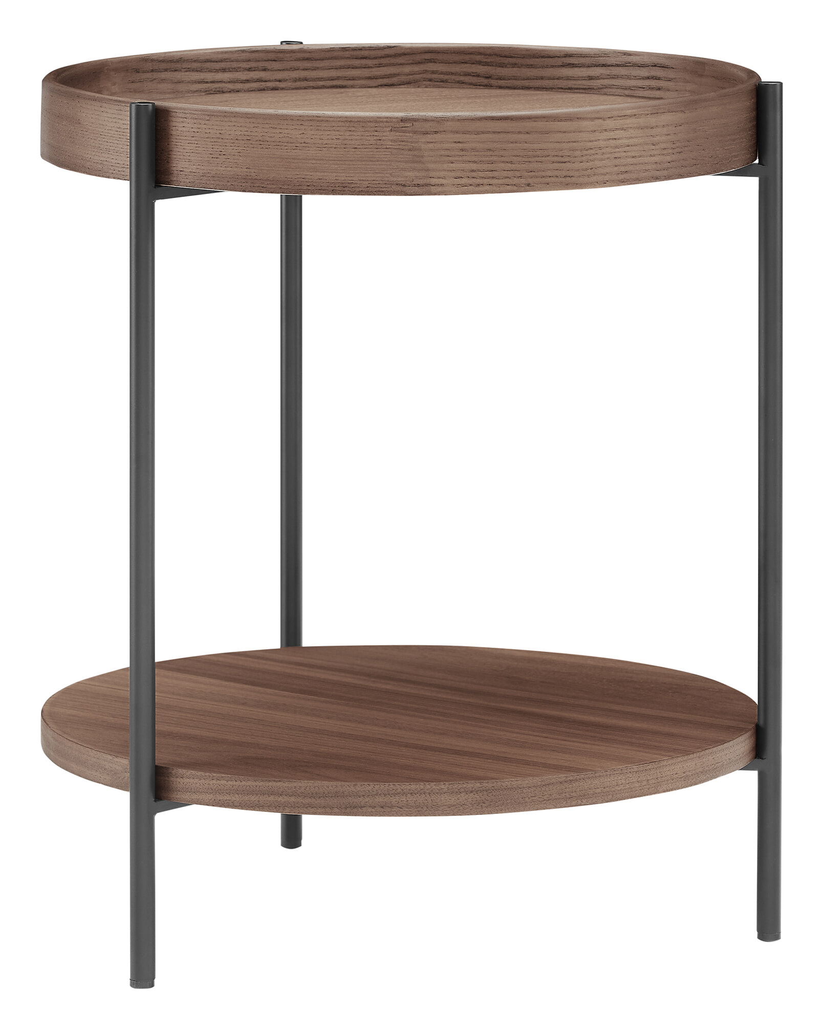 Artistiq Bijzettafel 'Sylver' 44cm, kleur Walnoot