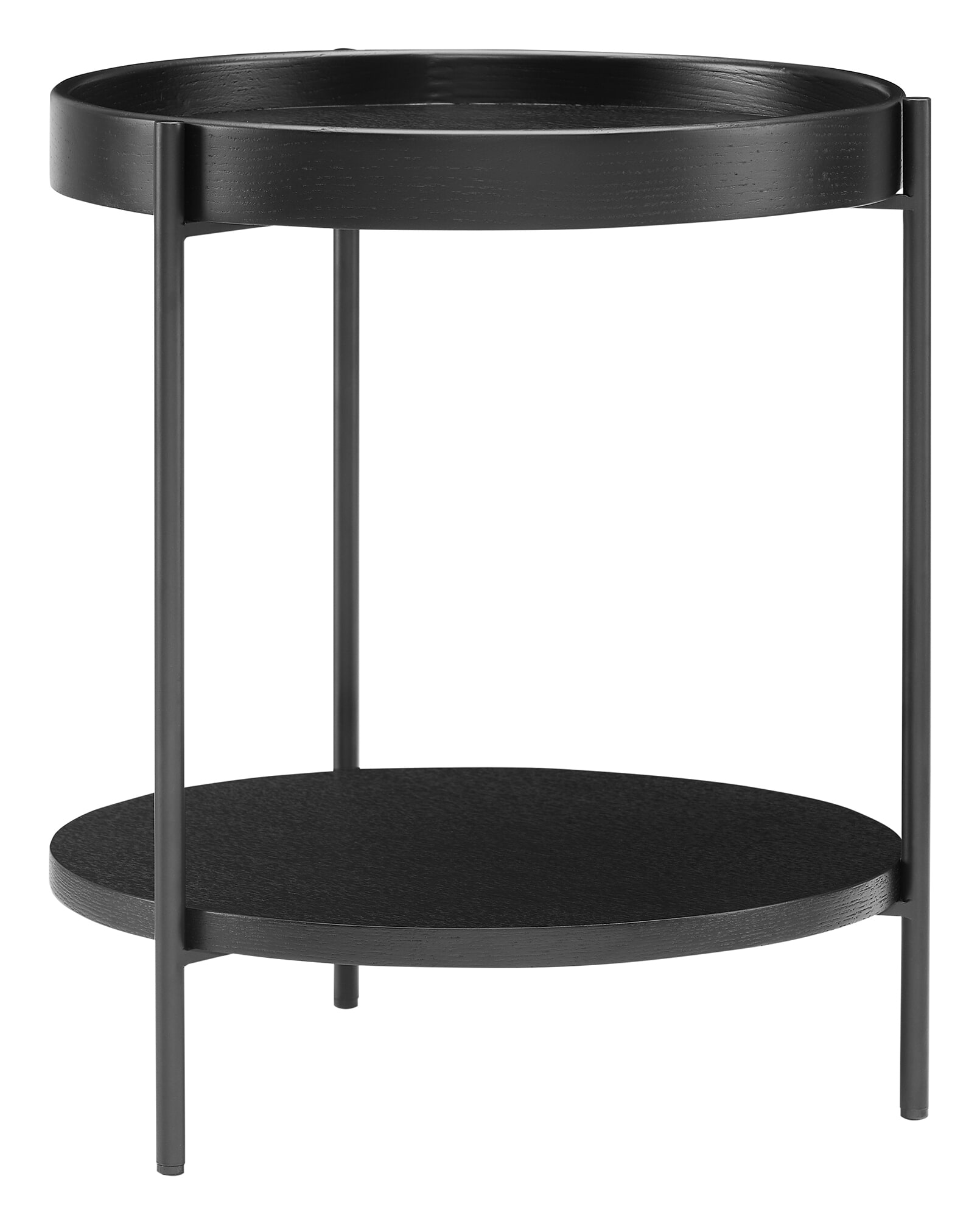 Artistiq Bijzettafel 'Sylver' 44cm, kleur Zwart