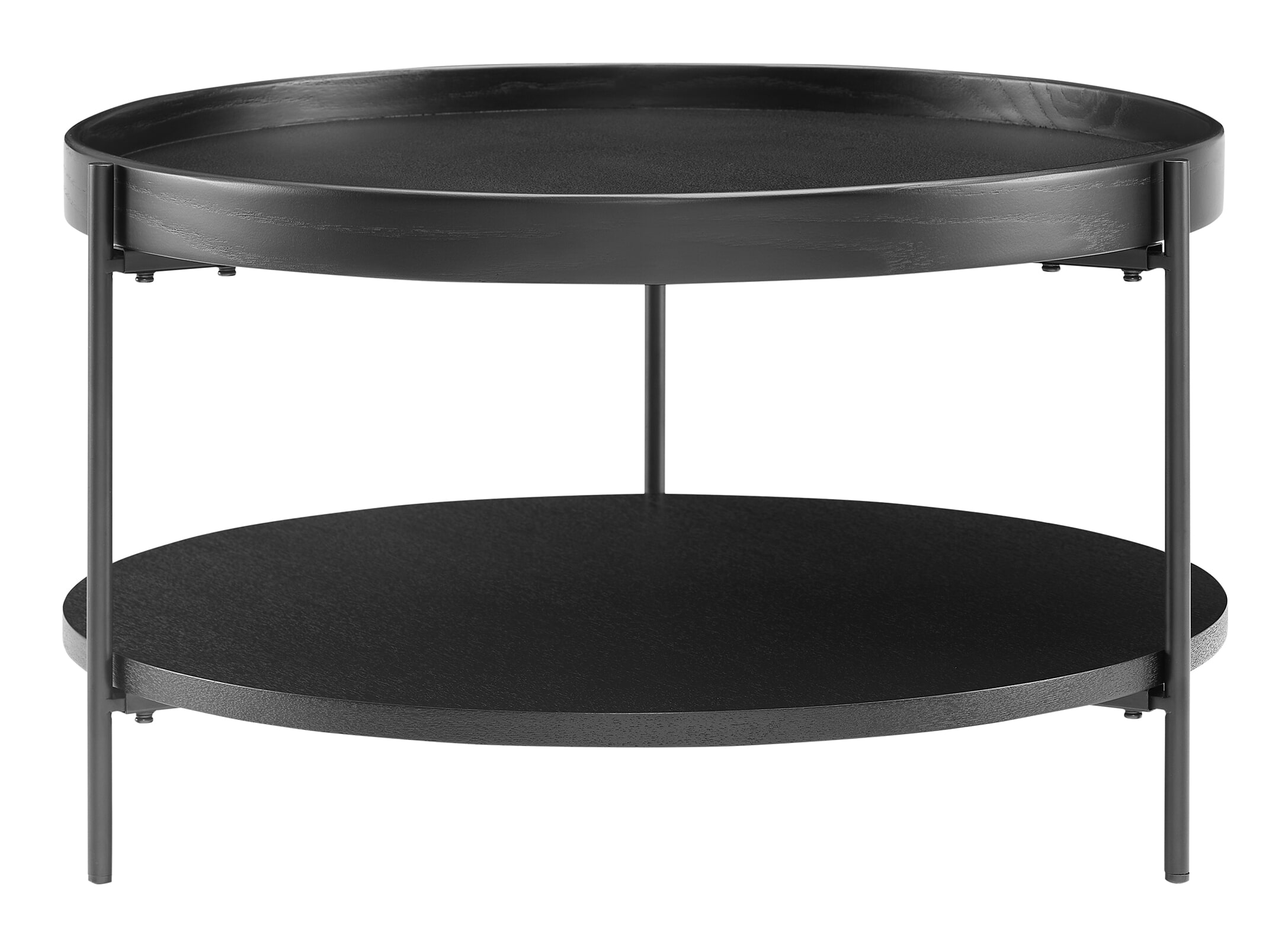 Artistiq Ronde Salontafel 'Sylver' 69cm, kleur zwart