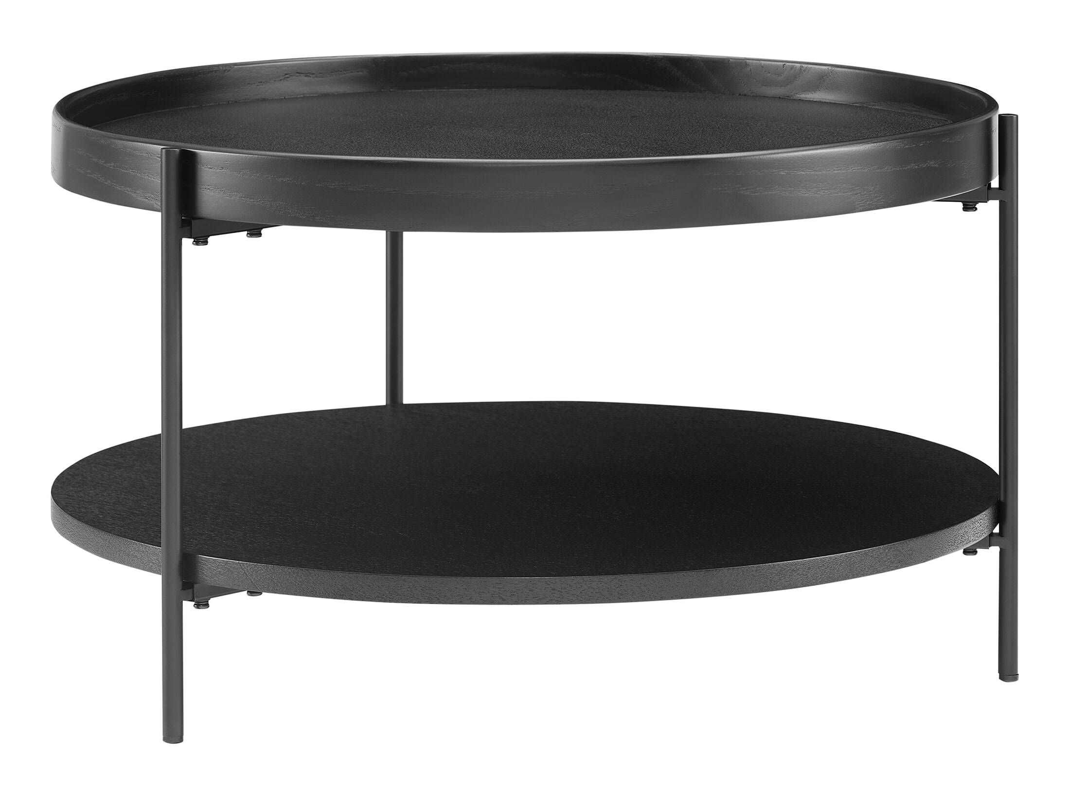 Artistiq Ronde Salontafel 'Sylver' 69cm, kleur zwart