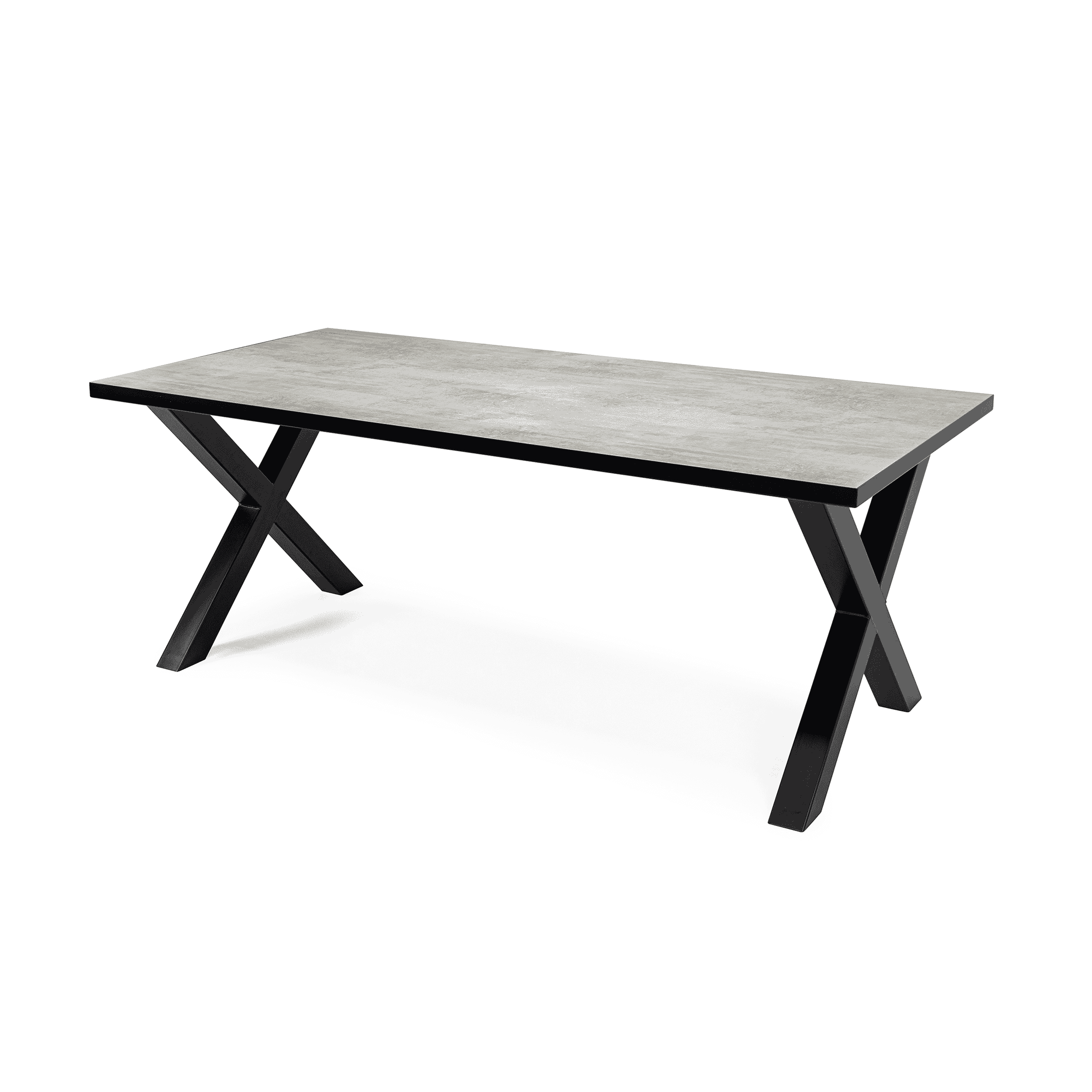 Stalux Eettafel Roos - zwart / beton