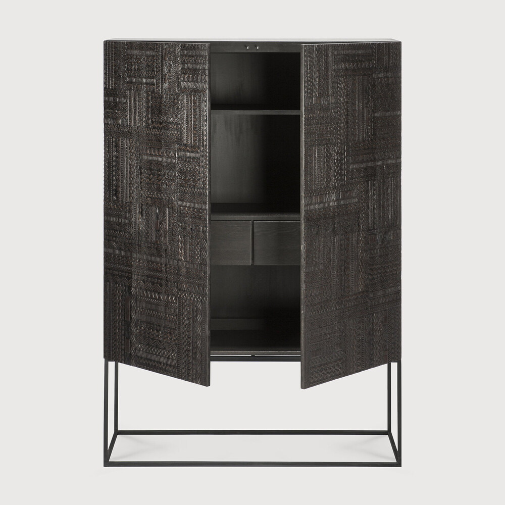Ethnicraft Opbergkast 'Tabwa' Gevernist Teakhout, 180 x 126cm