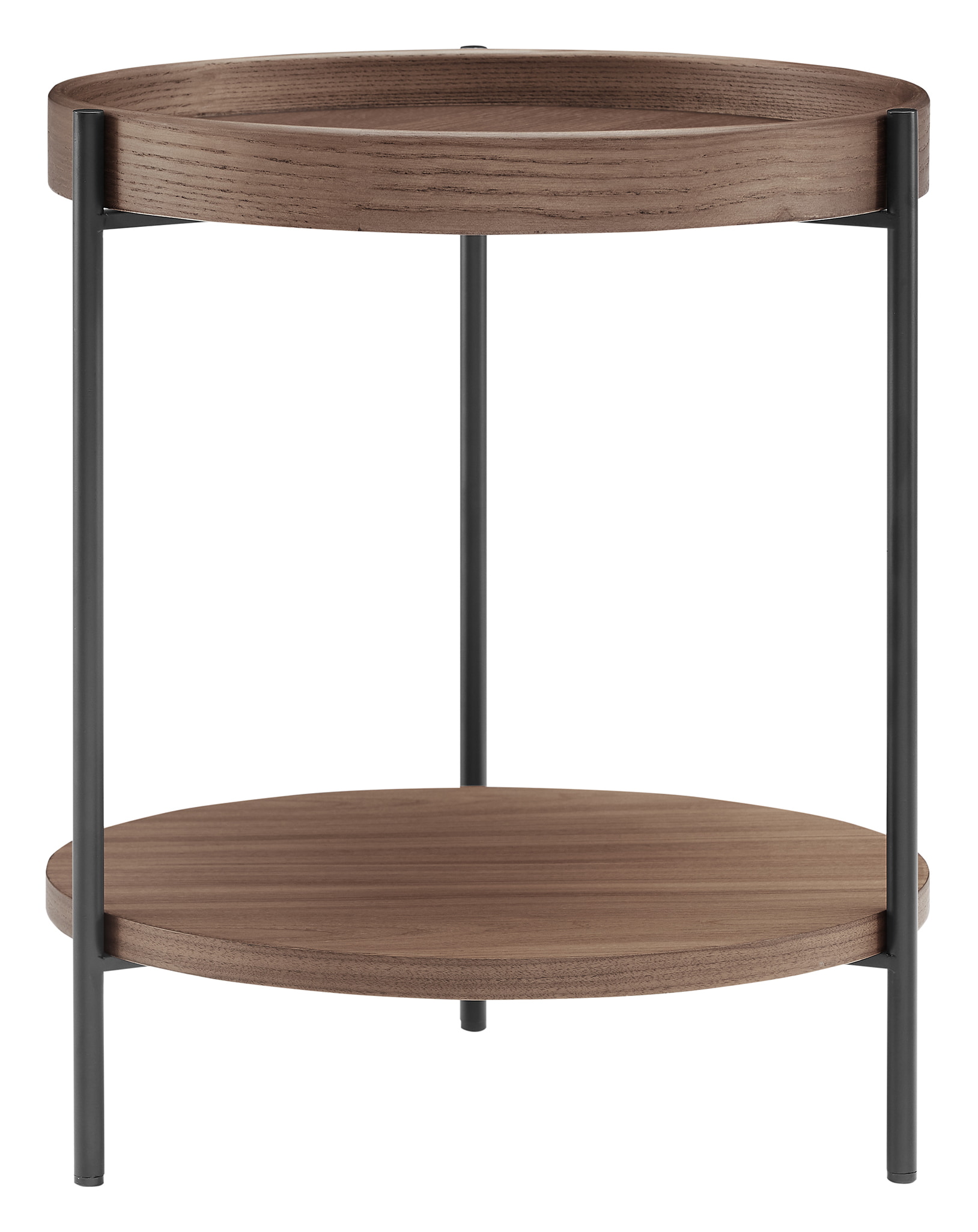 Artistiq Salontafel 'Sylver' set van 2, kleur walnoot