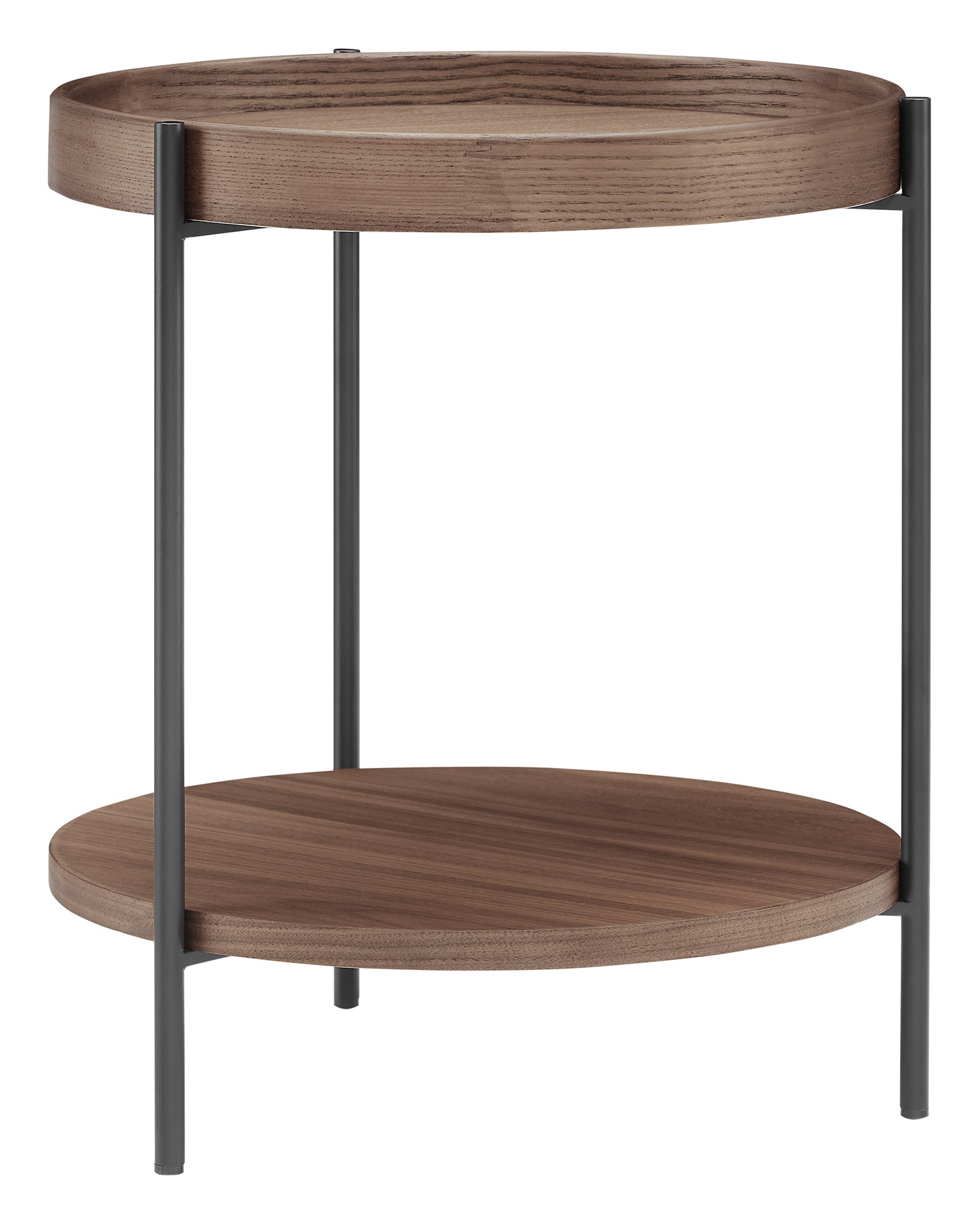 Artistiq Salontafel 'Sylver' set van 2, kleur walnoot
