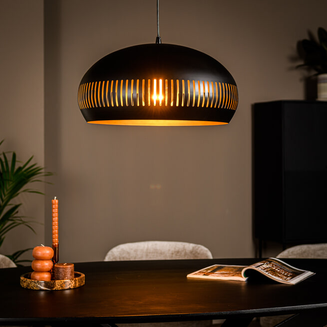 BASE Hanglamp 'Rachel' 1-lamp, kleur Zwart