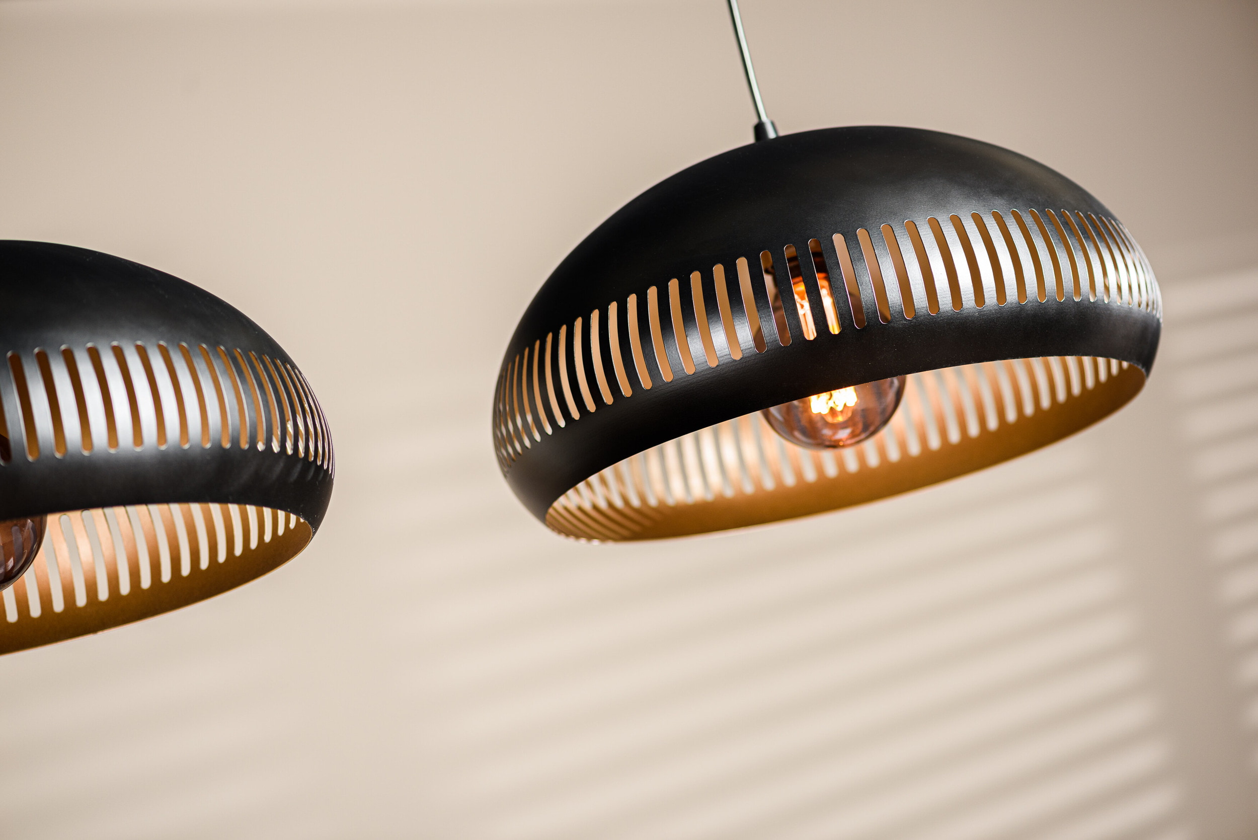 BASE Hanglamp 'Rachel' 3-lamps, kleur Zwart