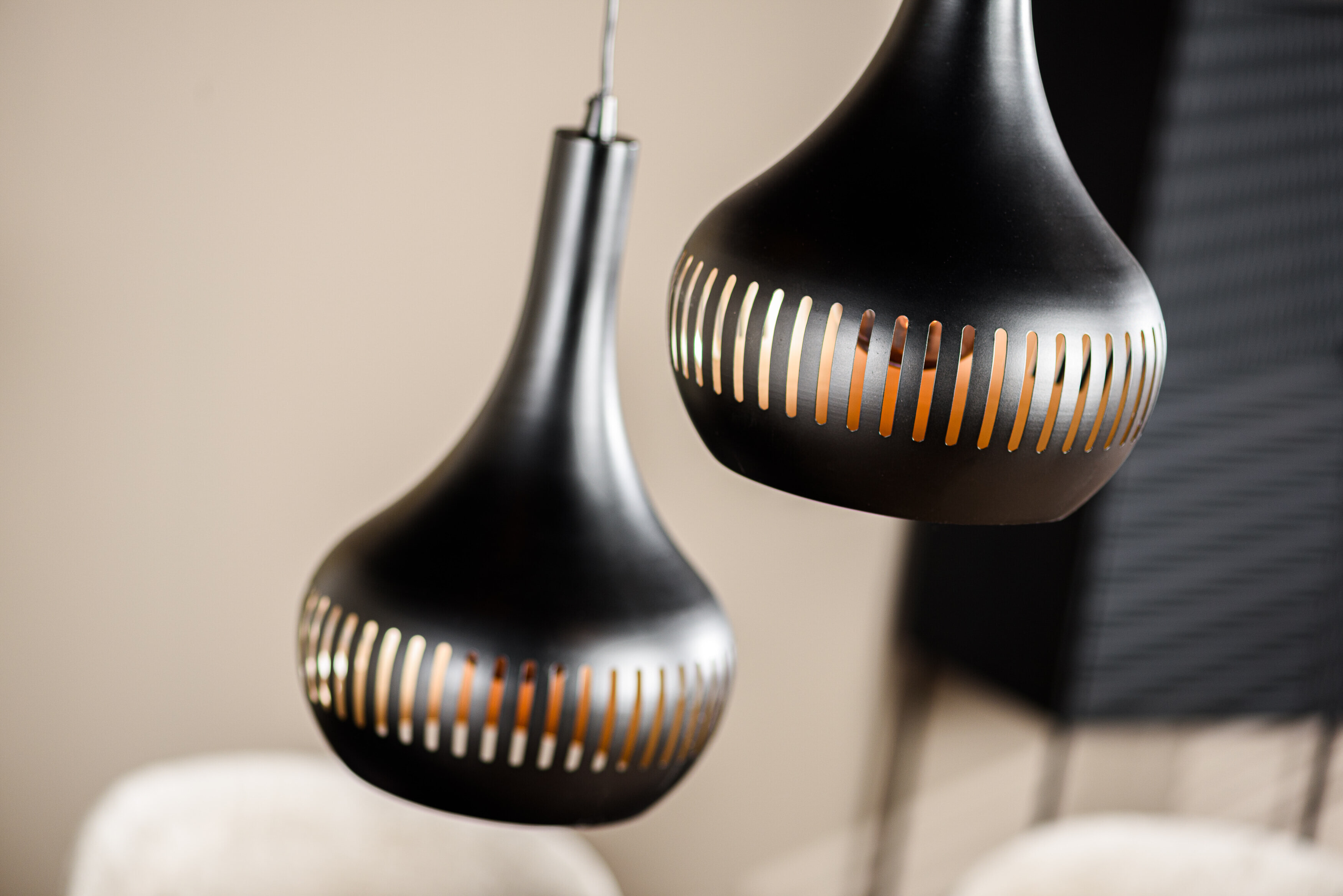 BASE Hanglamp 'Rachel' 3-lamps, kleur Zwart