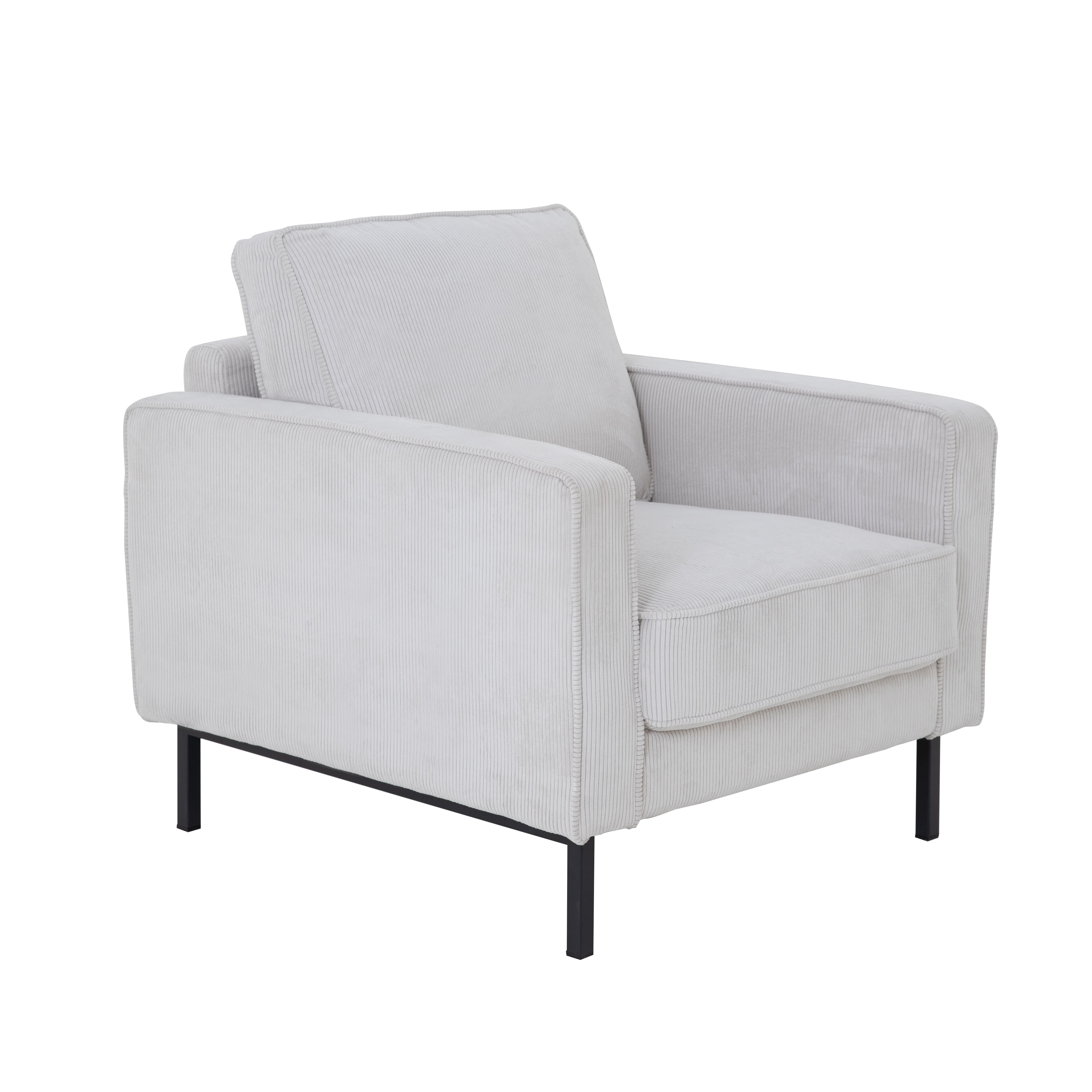 Tower Living Fauteuil 'Norwich' Rib, kleur Ivory