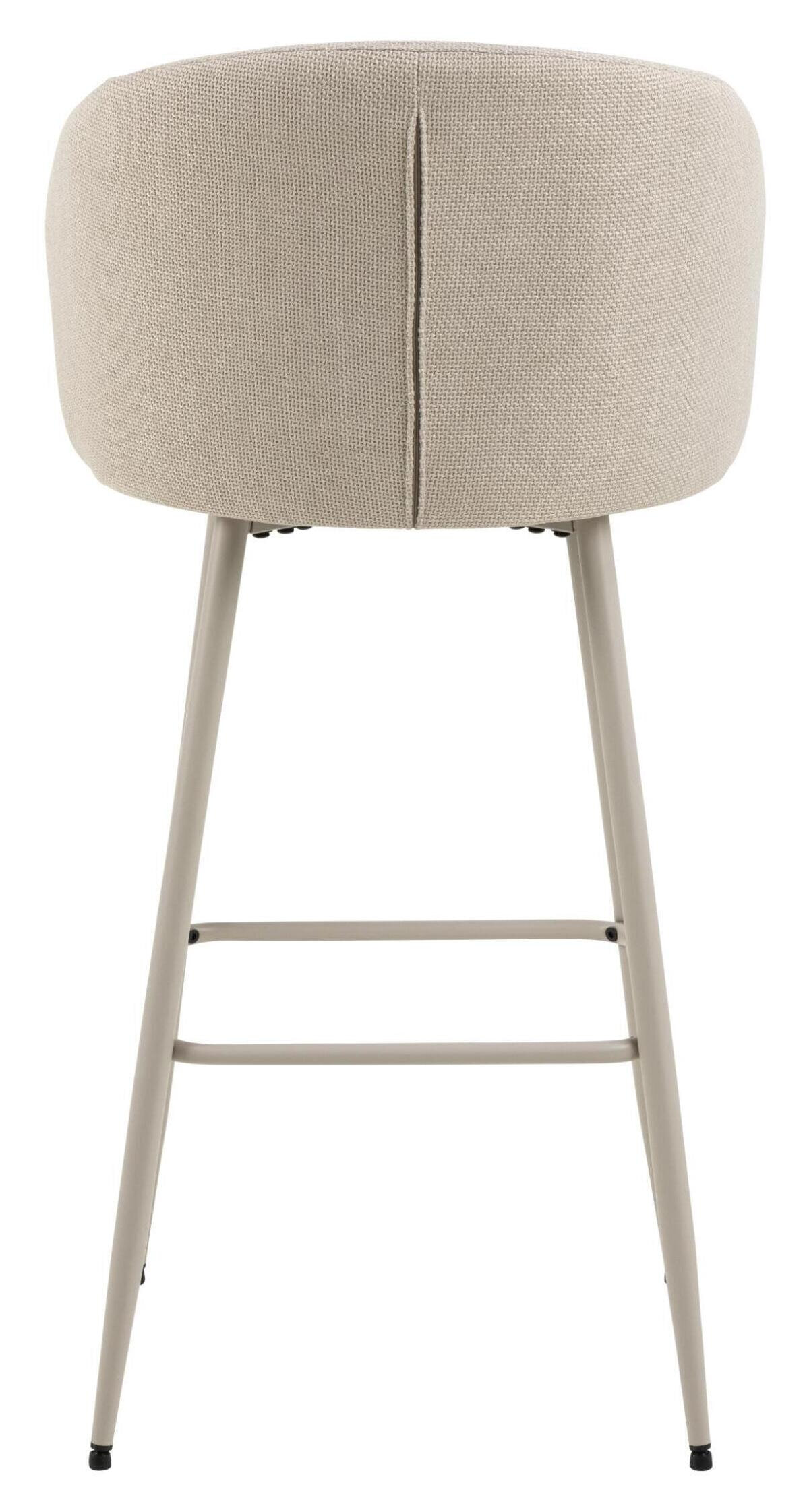 Bendt Barkruk 'Cristi' Stof, kleur Beige (zithoogte 78cm)