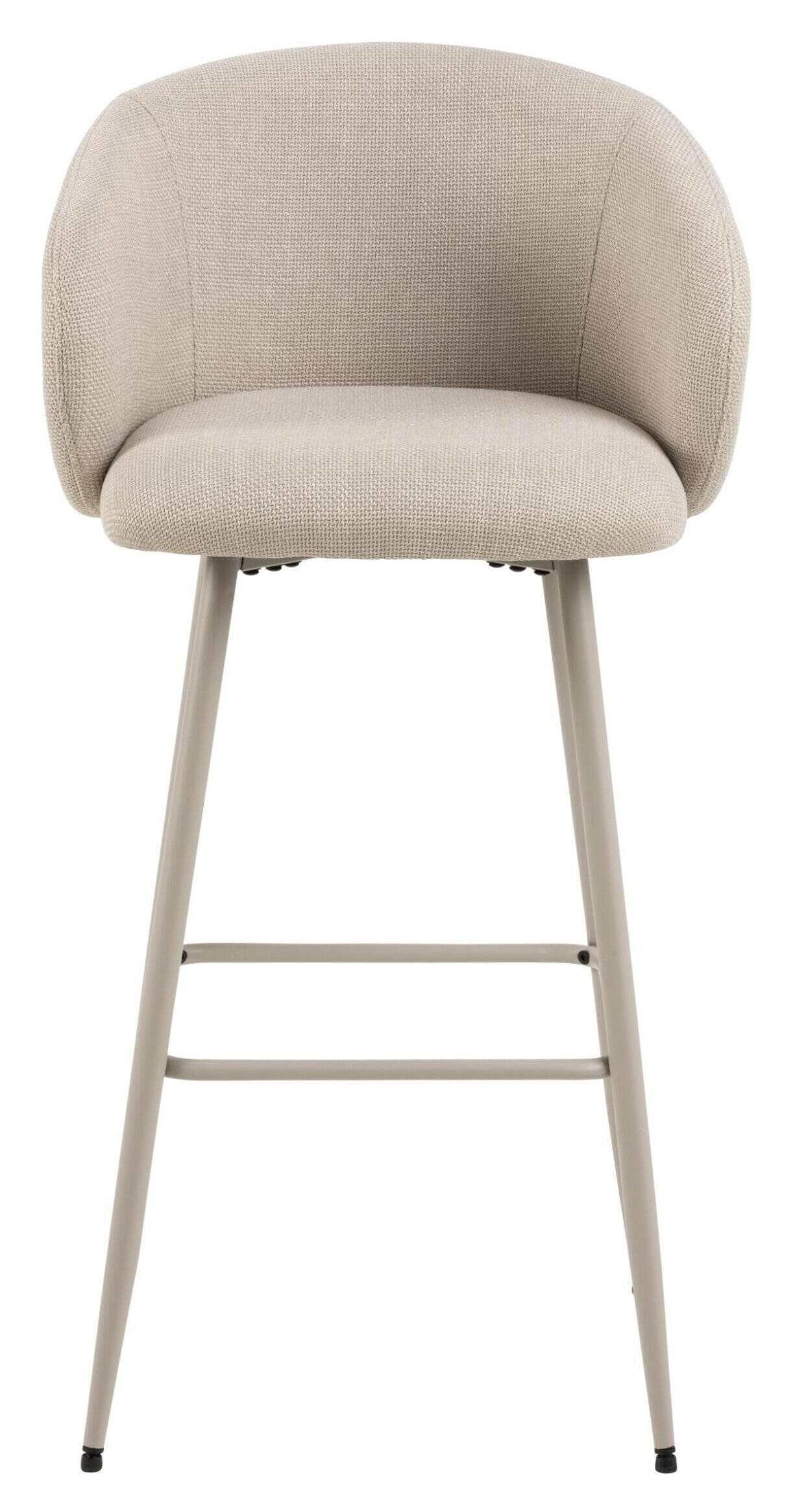 Bendt Barkruk 'Cristi' Stof, kleur Beige (zithoogte 78cm)