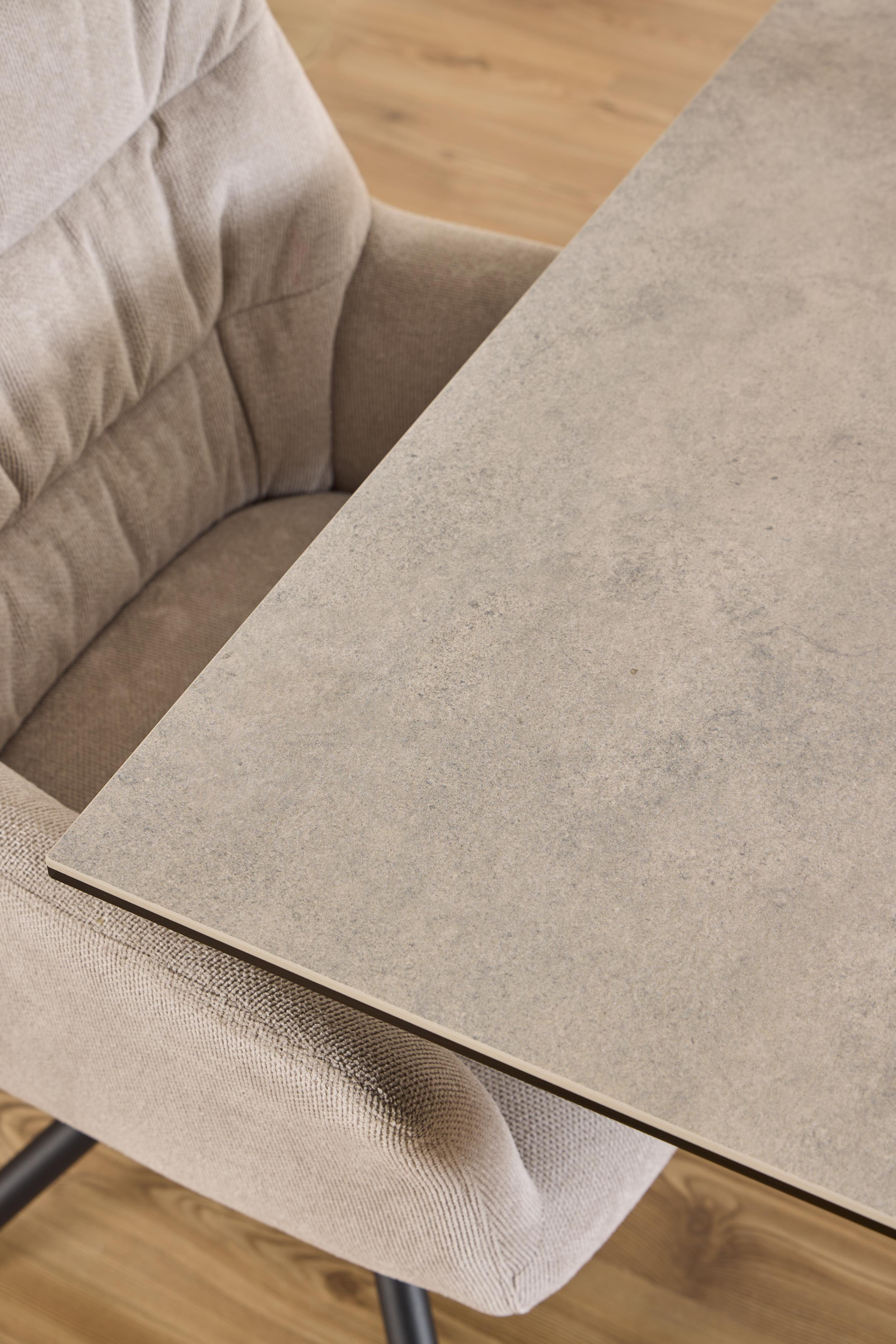 Bendt Eettafel 'Line' Keramiek, 135 x 80cm, kleur Grijs