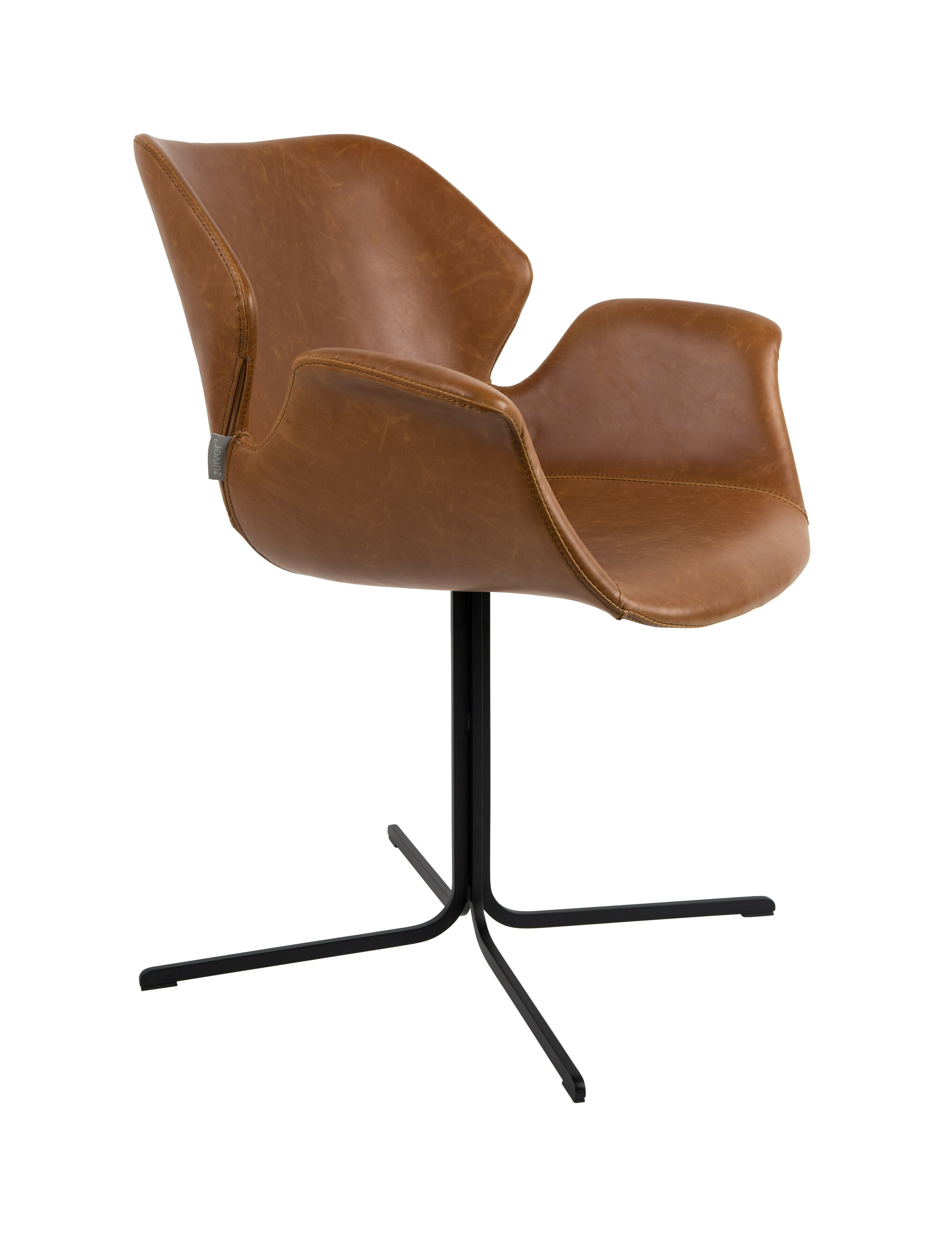 Zuiver Eetkamerstoel 'Nikki' PU leder