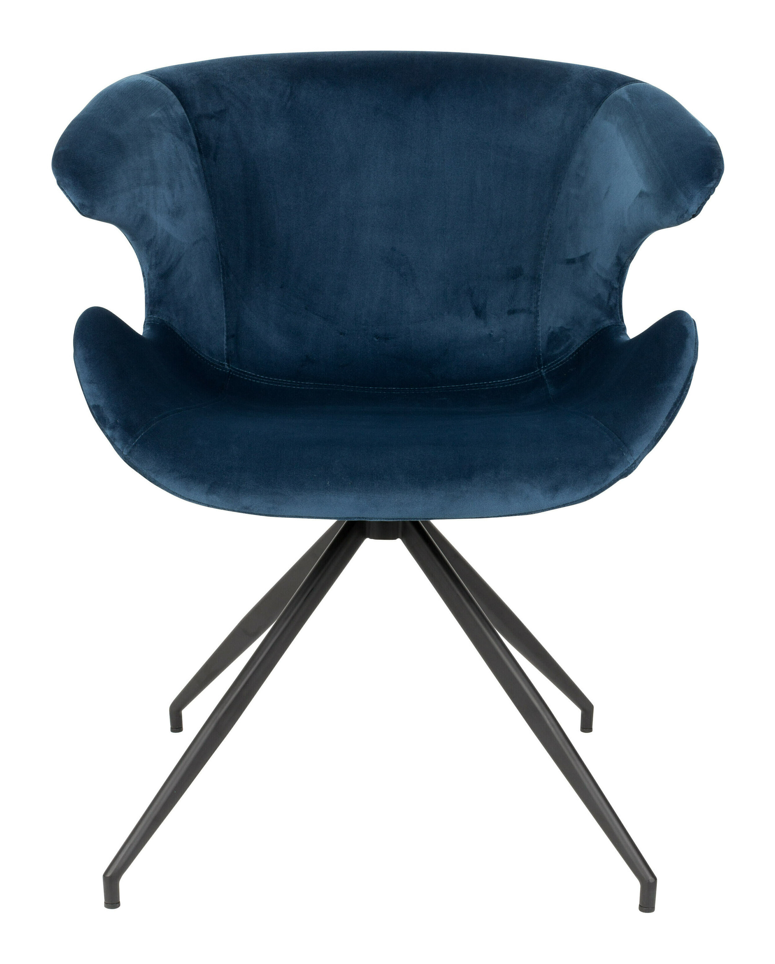 Zuiver Eetkamerstoel 'Mia' Velvet, kleur Blauw
