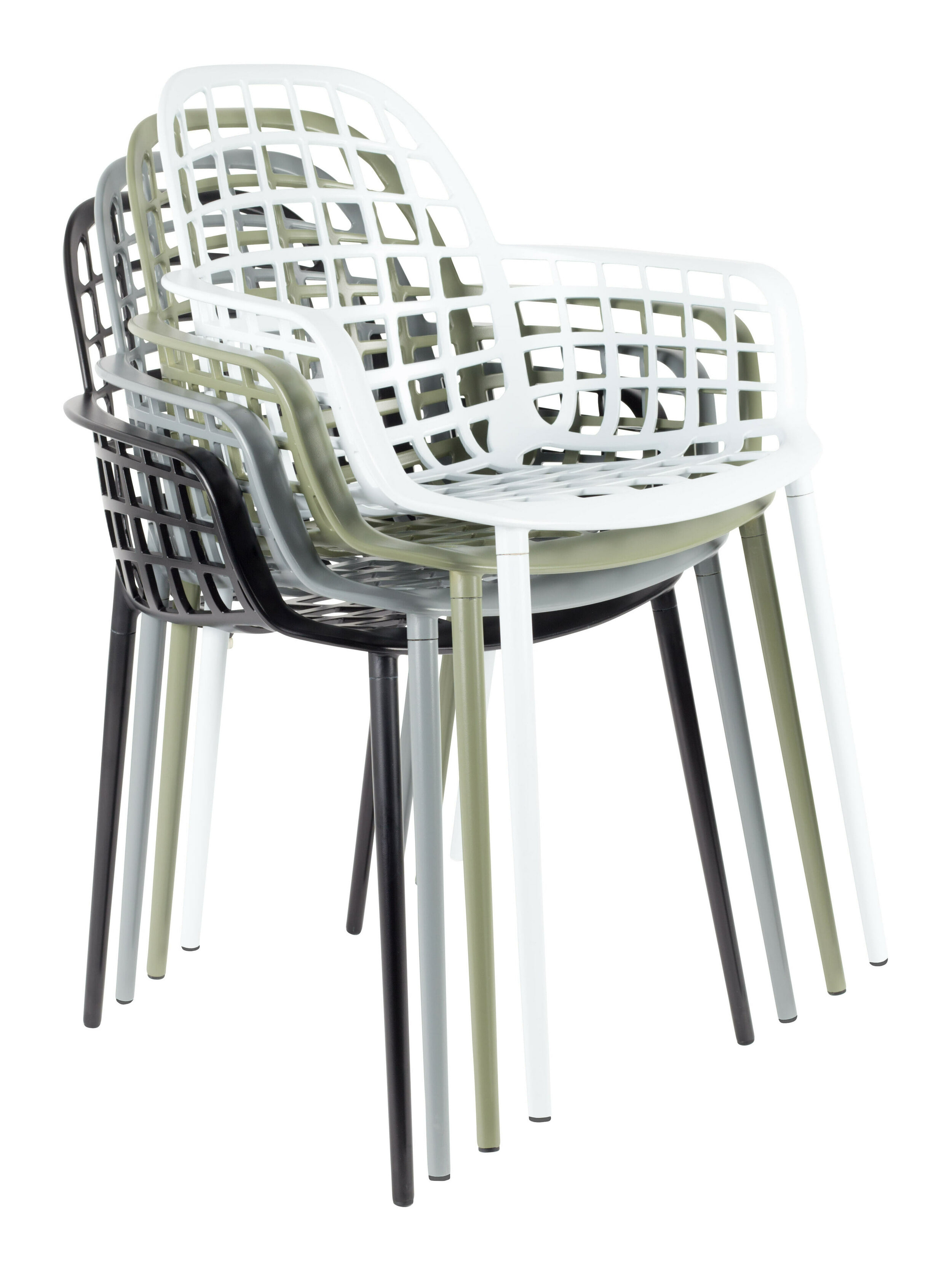 Zuiver Tuinstoel 'Albert Kuip' Aluminium, kleur Wit