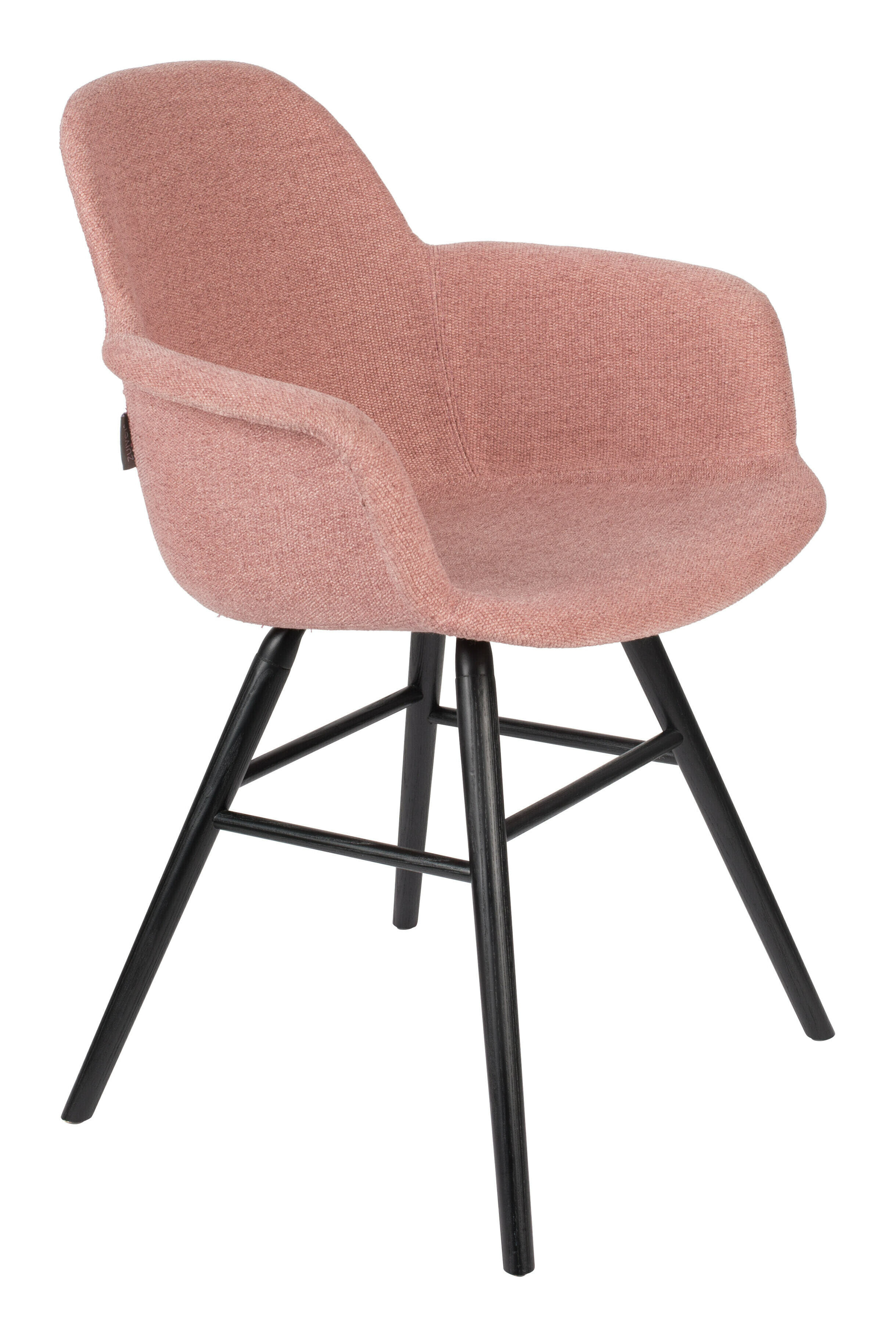 Zuiver Eetkamerstoel 'Albert Kuip' Met armleuning, Soft, kleur Roze