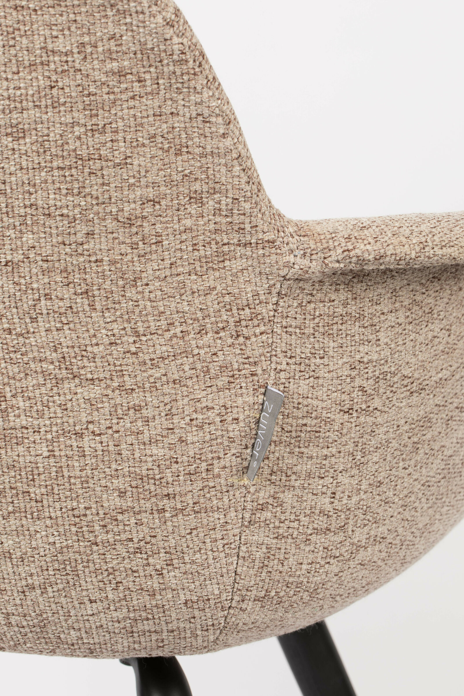 Zuiver Eetkamerstoel 'Albert Kuip' Met armleuning, Soft, kleur Beige