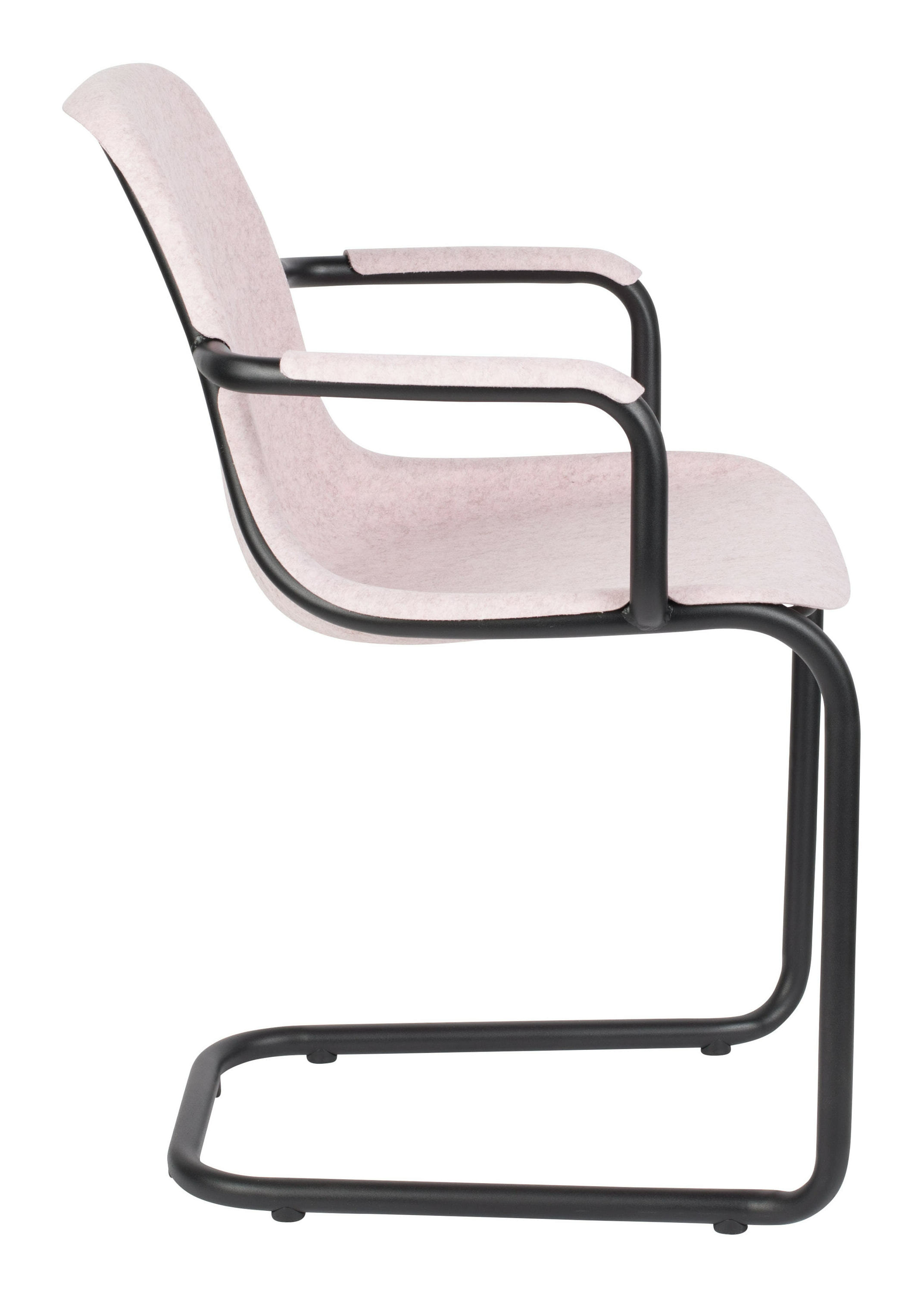 Zuiver Eetkamerstoel 'Thirsty' Met armleuning, Gerecycled PET, kleur Roze