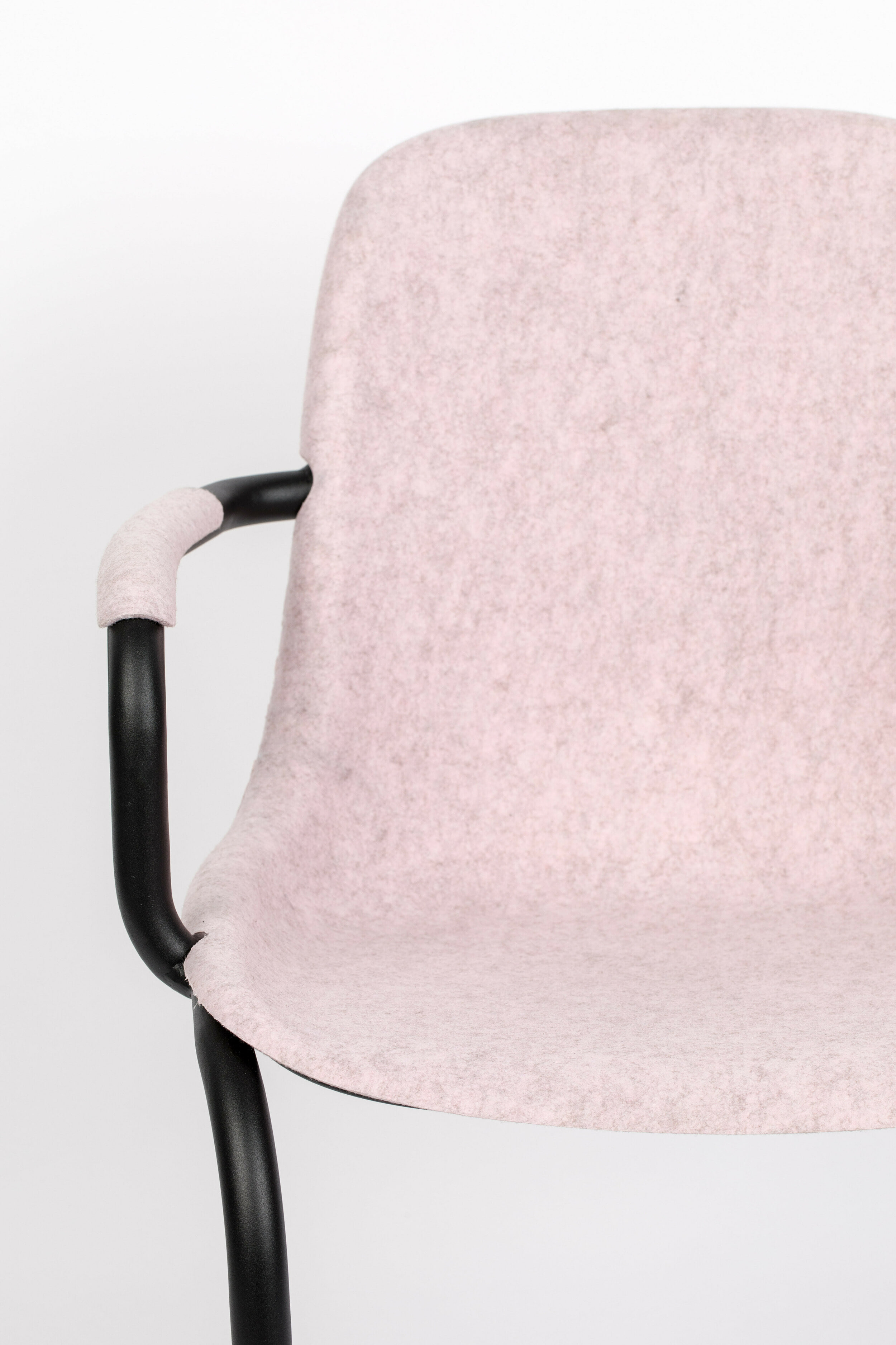 Zuiver Eetkamerstoel 'Thirsty' Met armleuning, Gerecycled PET, kleur Roze
