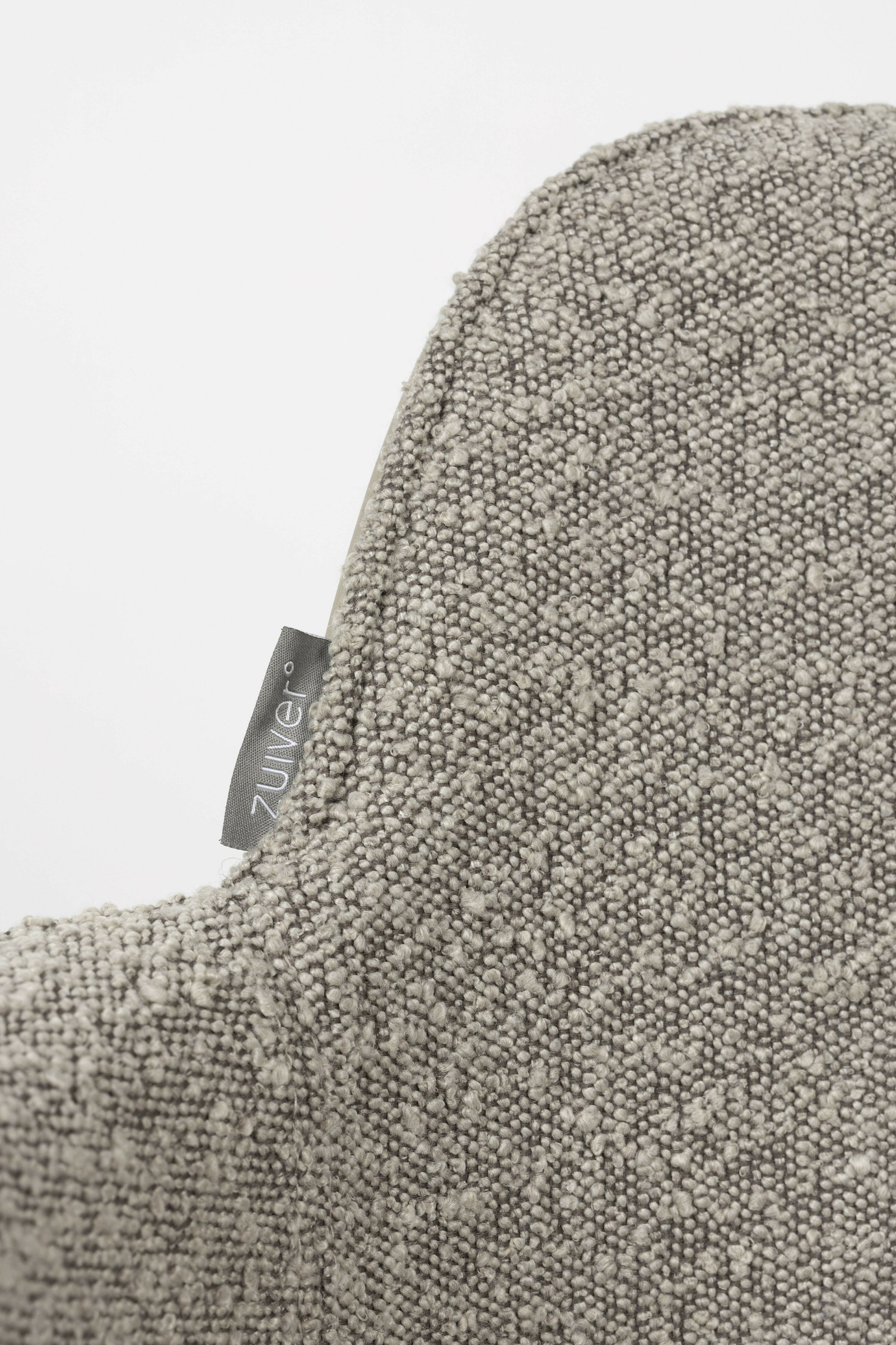 Zuiver Draaibare Eetkamerstoel 'Albert Kuip' Met armleuning, Bouclé, kleur Taupe