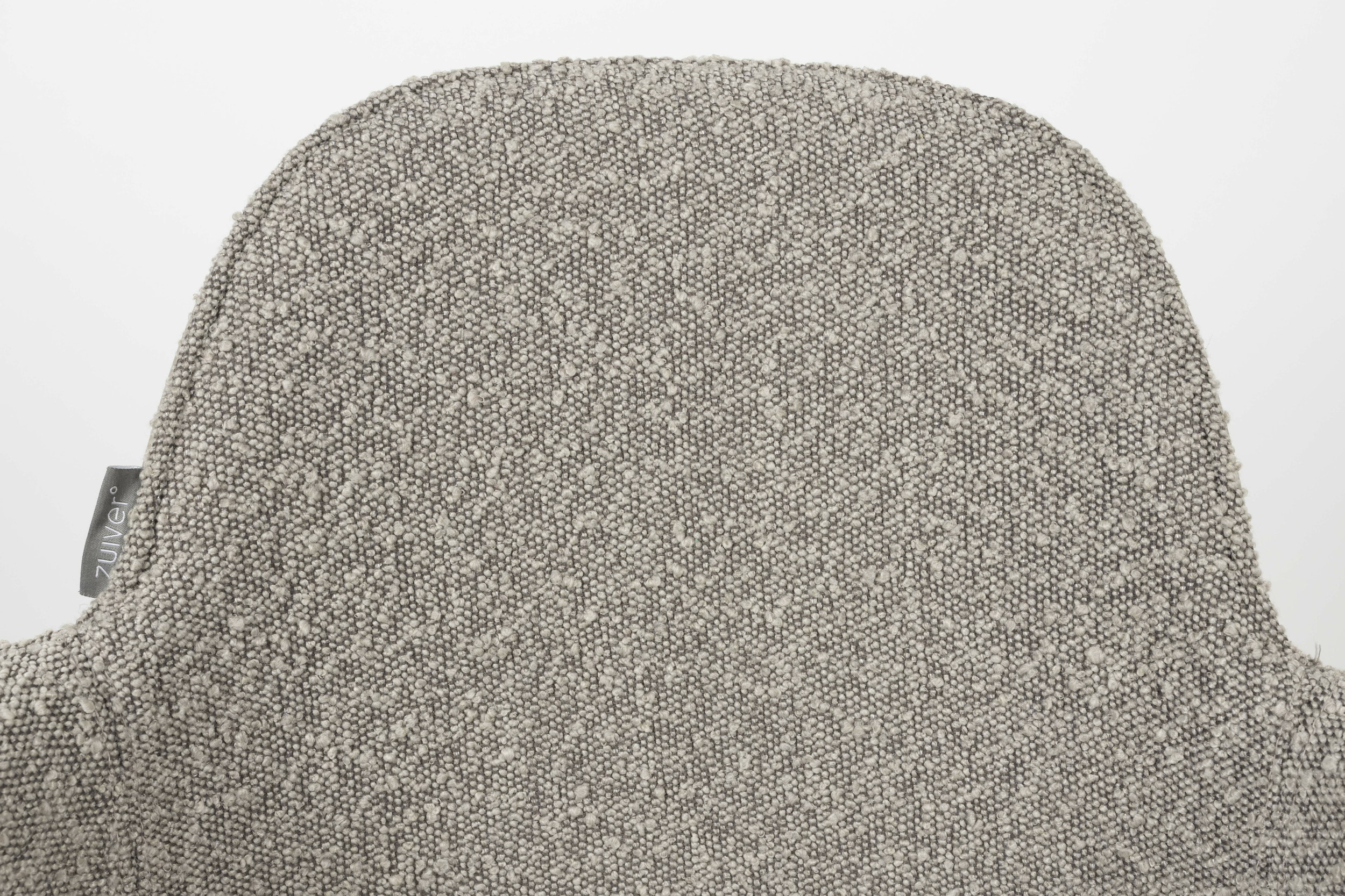 Zuiver Draaibare Eetkamerstoel 'Albert Kuip' Met armleuning, Bouclé, kleur Taupe