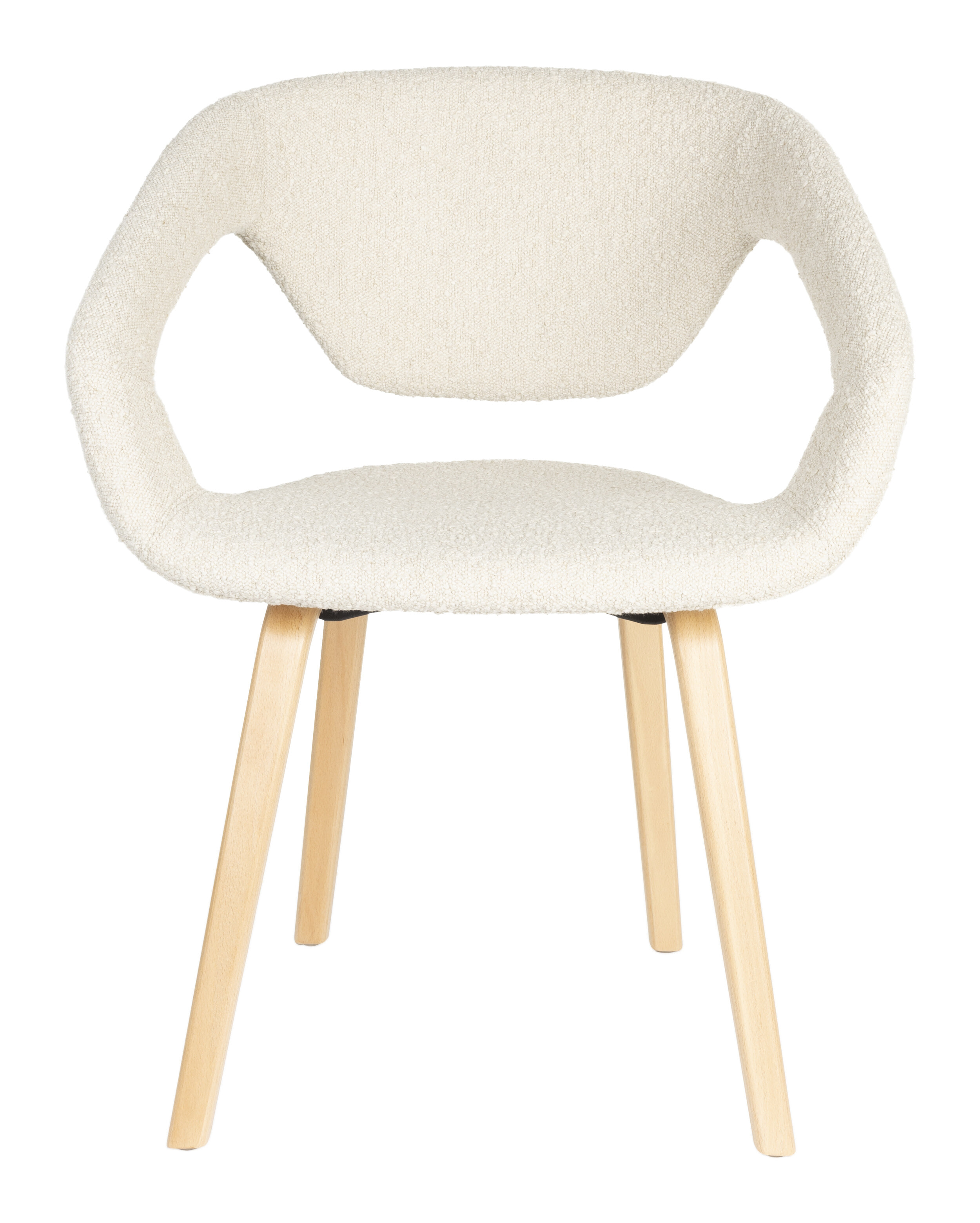 Zuiver Eetkamerstoel 'Flexback' Bouclé, kleur Beige