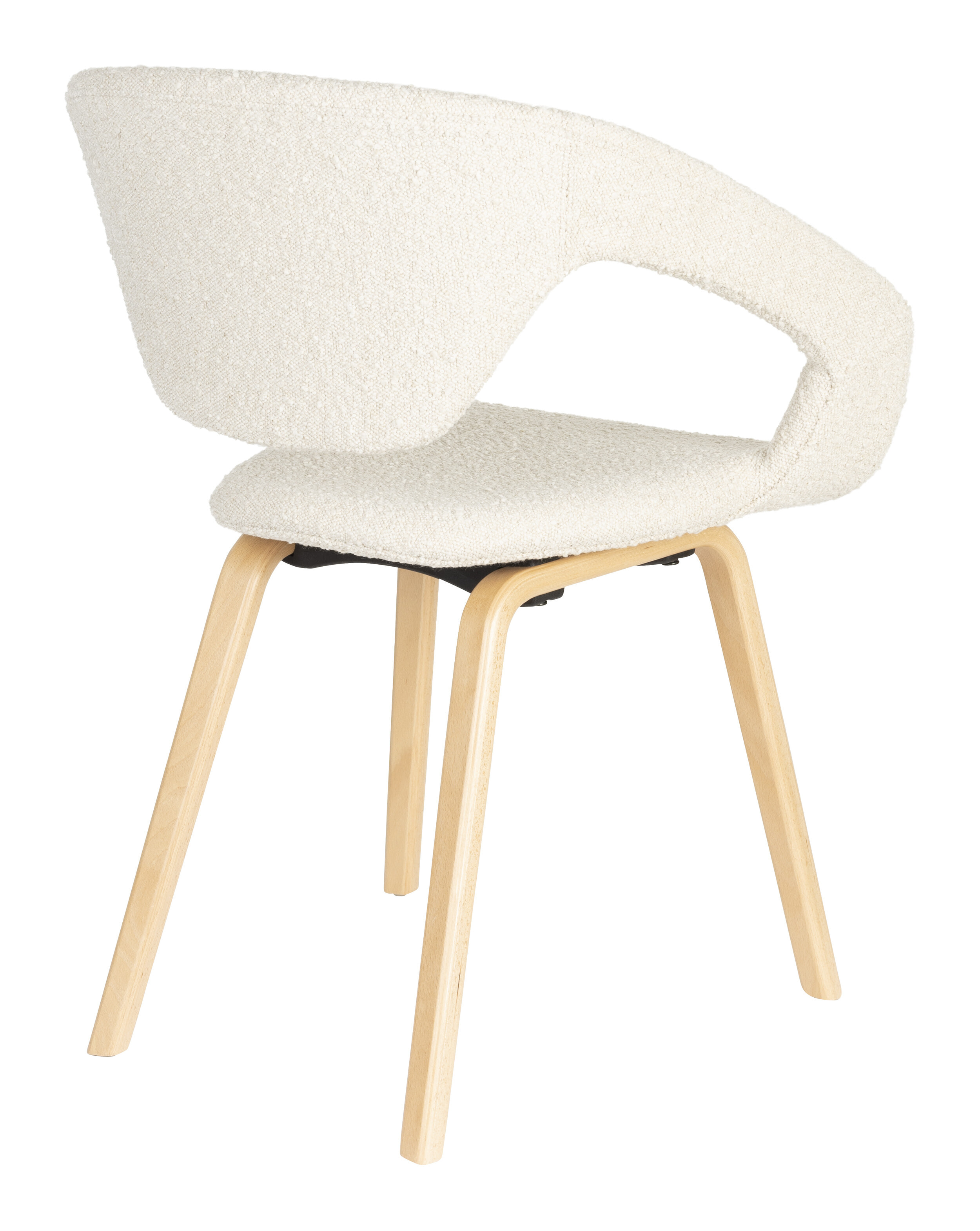 Zuiver Eetkamerstoel 'Flexback' Bouclé, kleur Beige