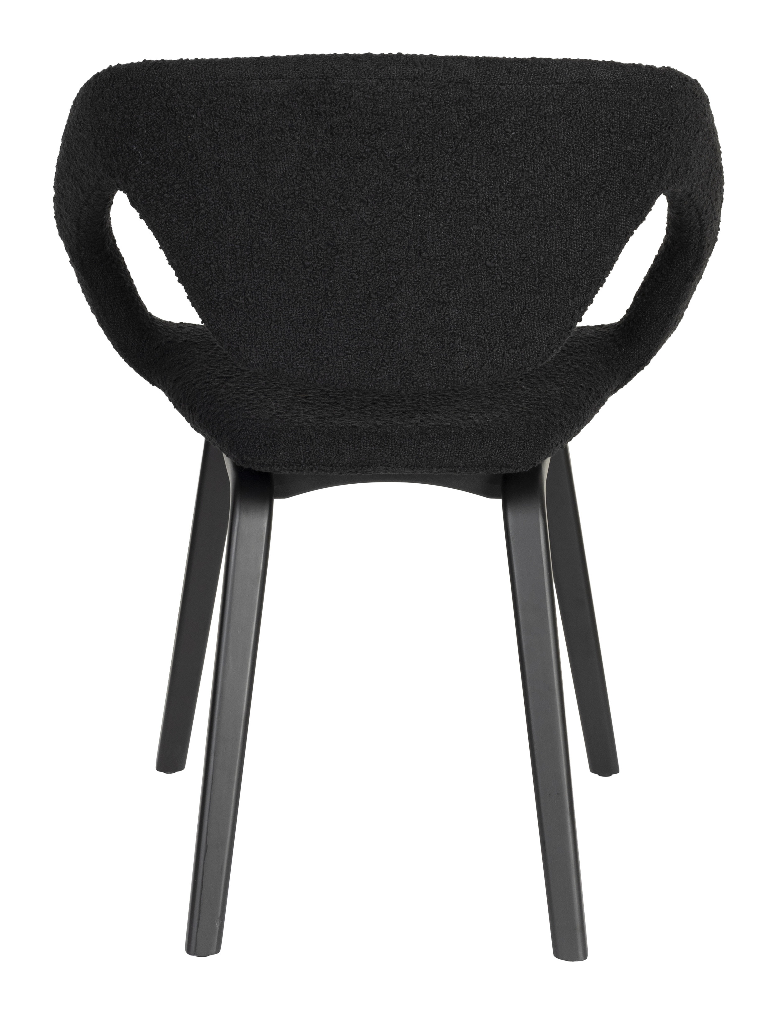 Zuiver Eetkamerstoel 'Flexback' Bouclé, kleur Zwart