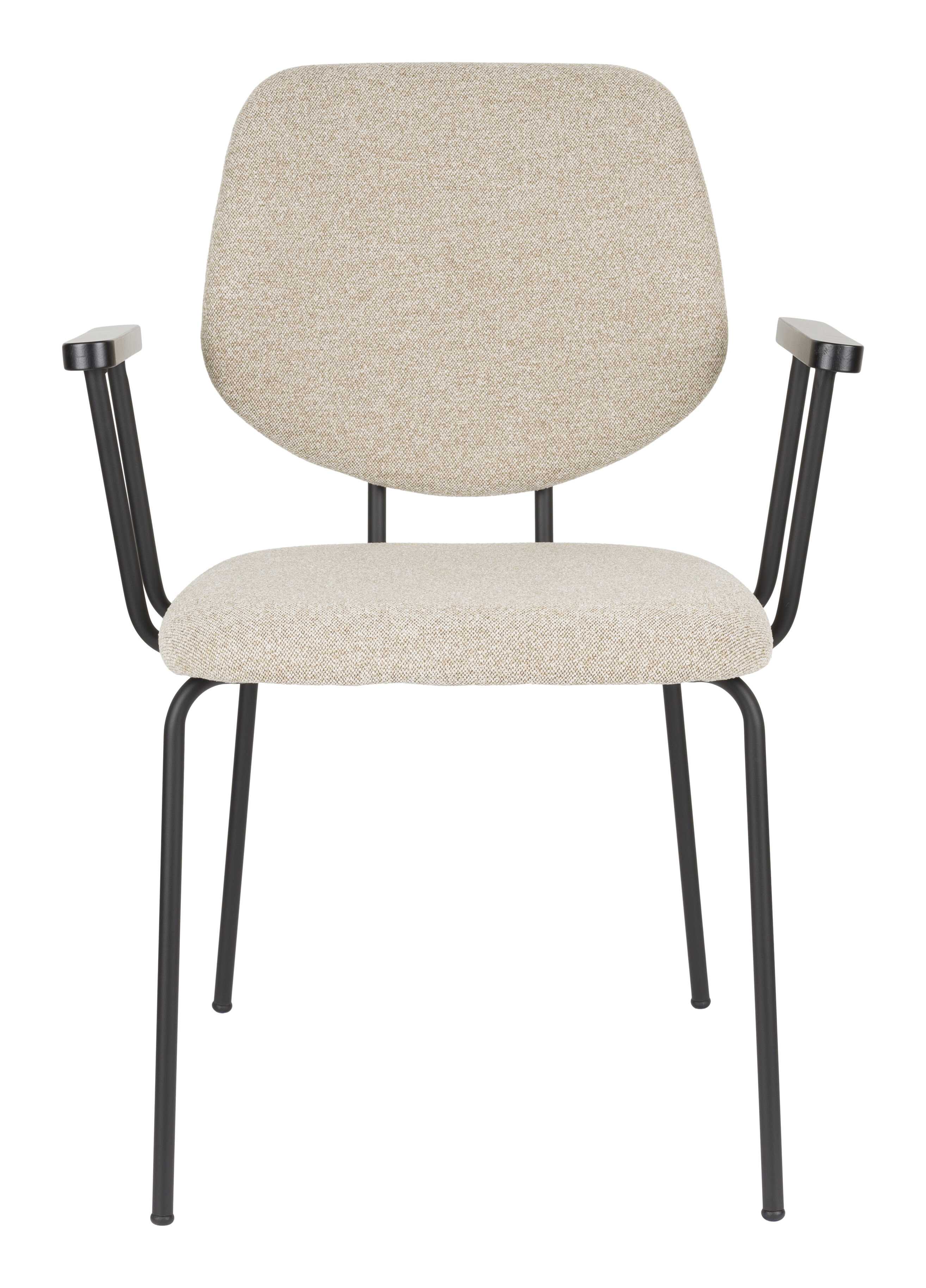 ZILT Eetkamerstoel Lora Met armleuning, Bouclé - Beige