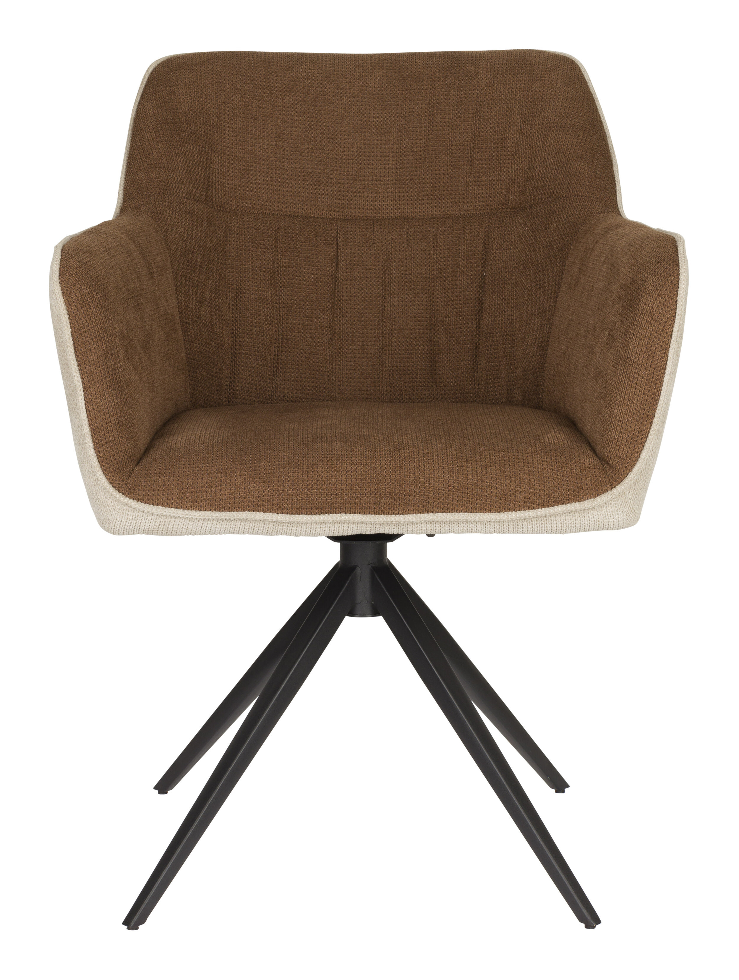 ZILT Eetkamerstoel 'Hasani' kleur Beige/Bruin